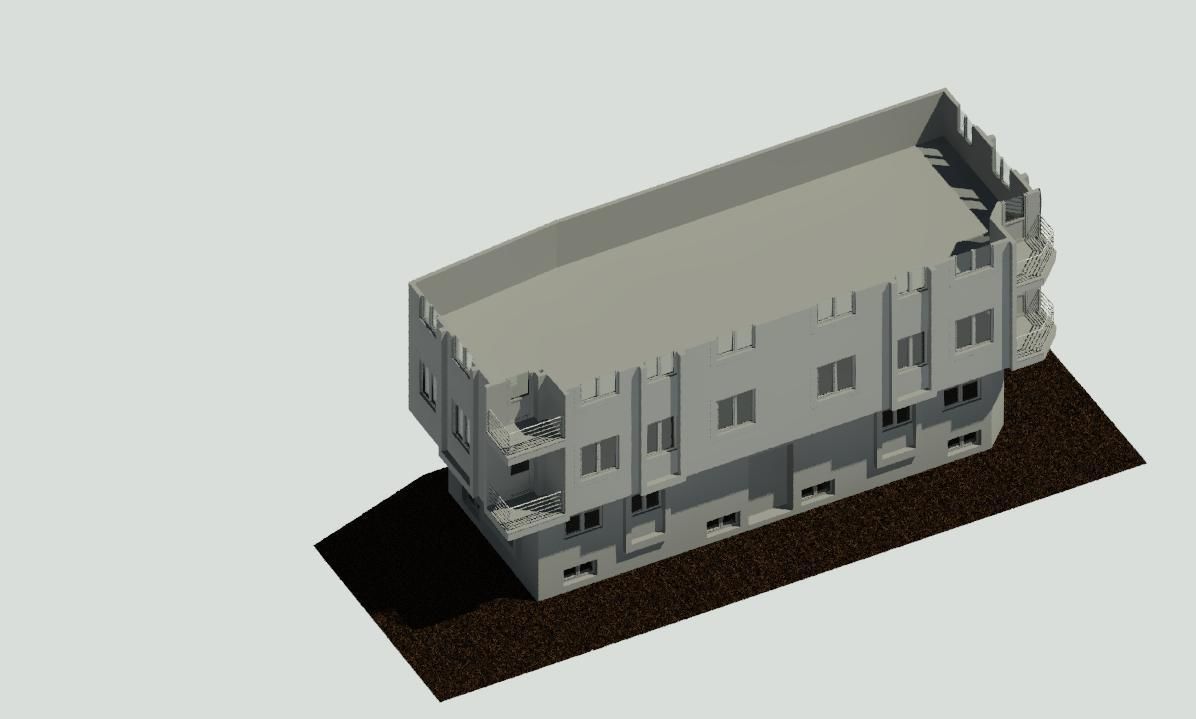 Apartment Project Revit 3D model_4