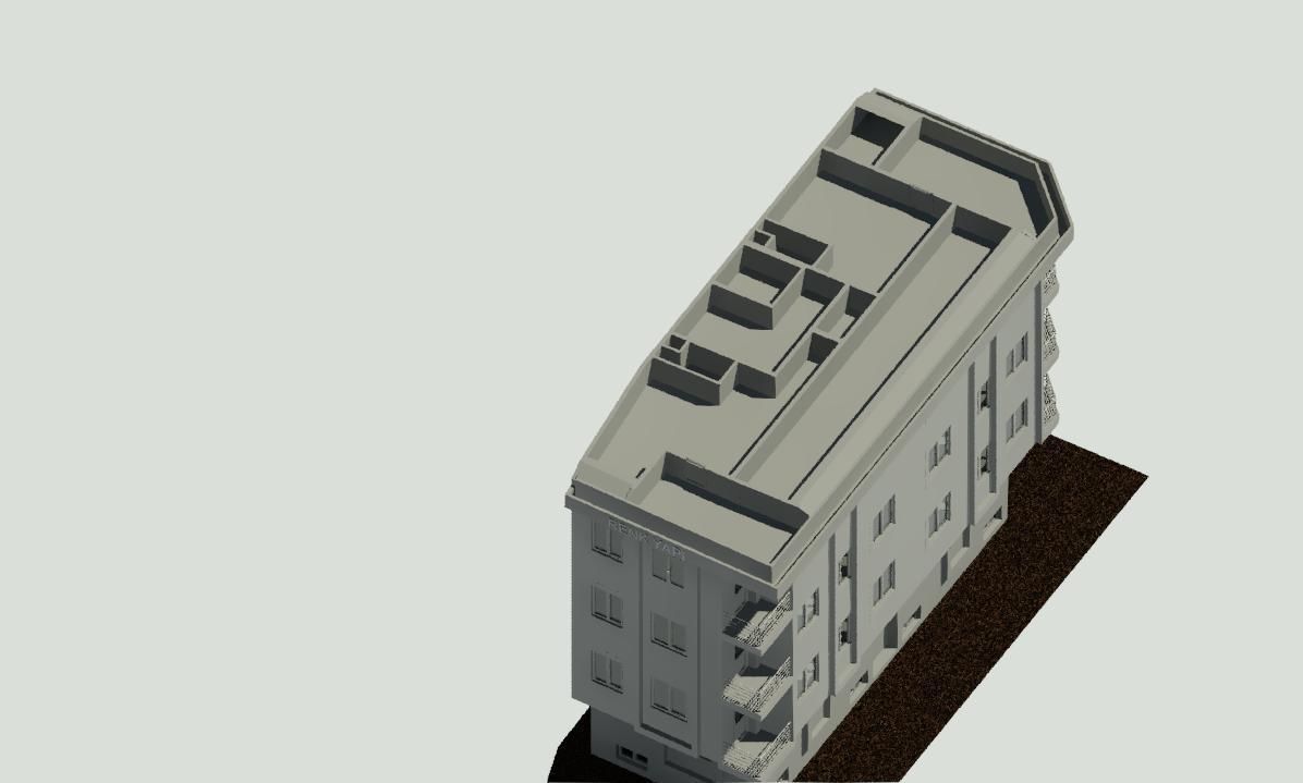 Apartment Project Revit 3D model_3