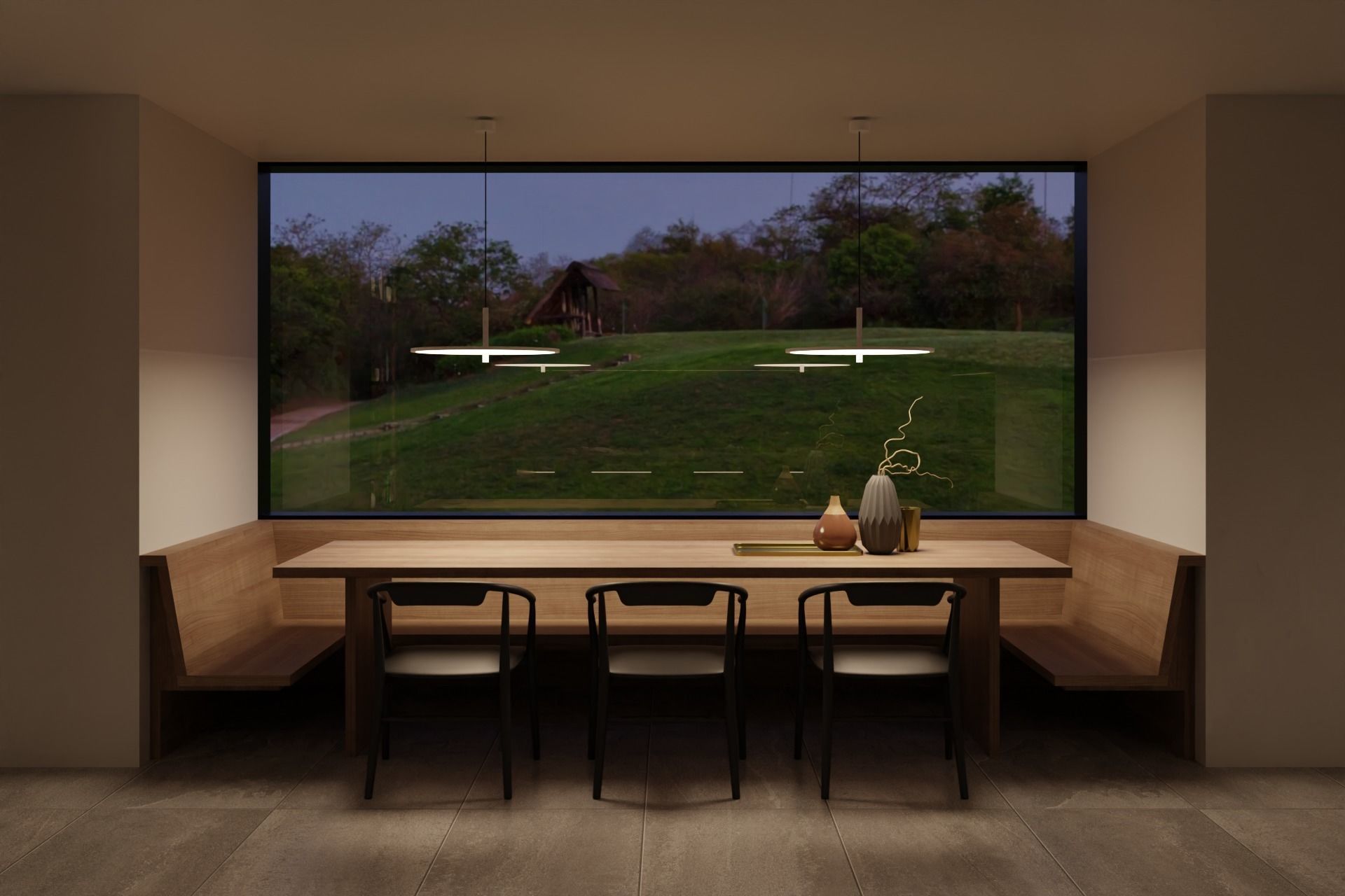 Arclinea Kitchen with Island - Thea with bench 3D model_8