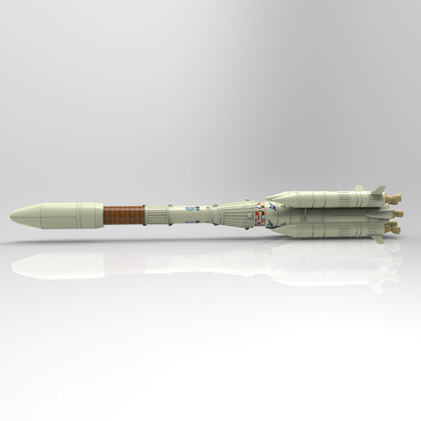 Ariane 4 Studio Max 3D model_3