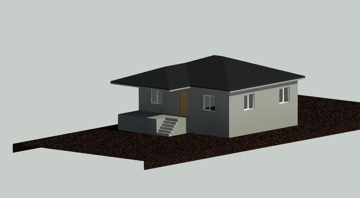 Village House Revit 3D model_3
