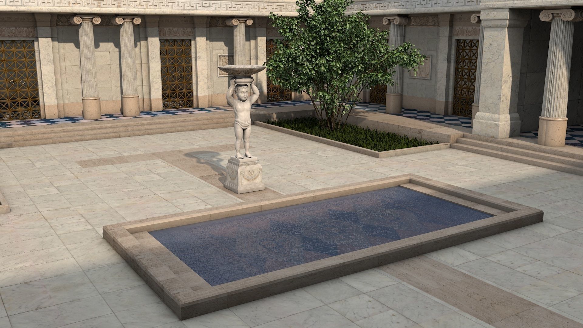 Emperors Palace 3D model_6