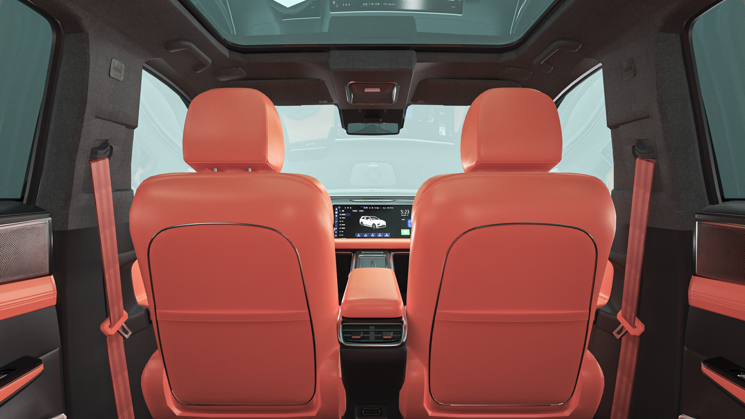 2025 Xpeng G9 With Interior 3D model_13