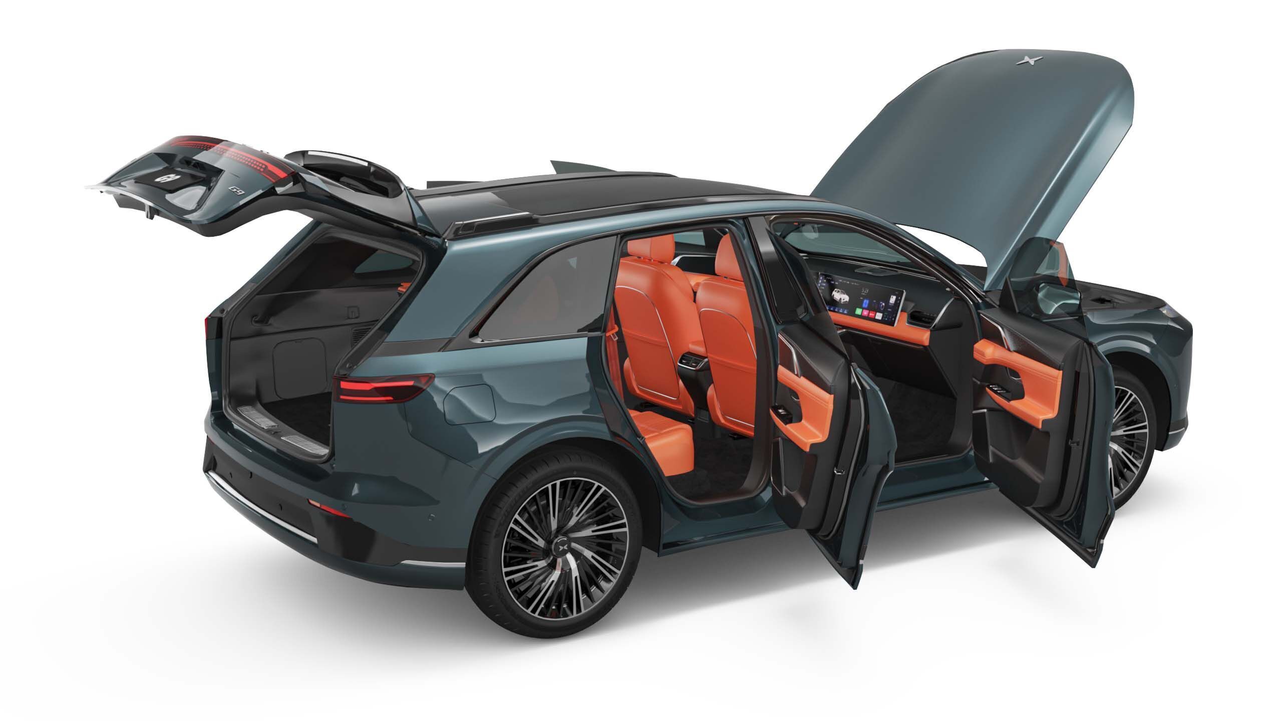 2025 Xpeng G9 With Interior 3D model_9