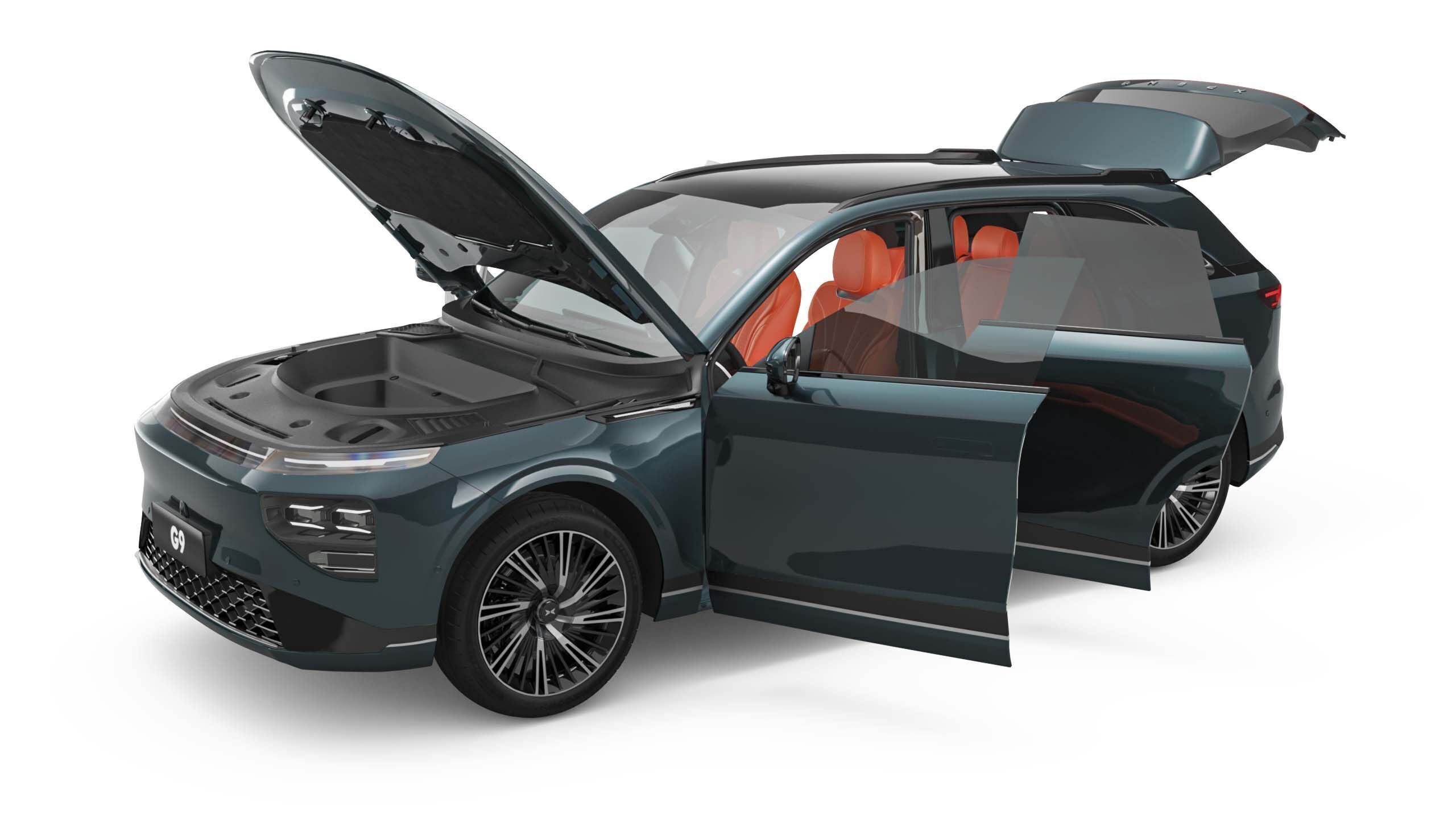 2025 Xpeng G9 With Interior 3D model_8