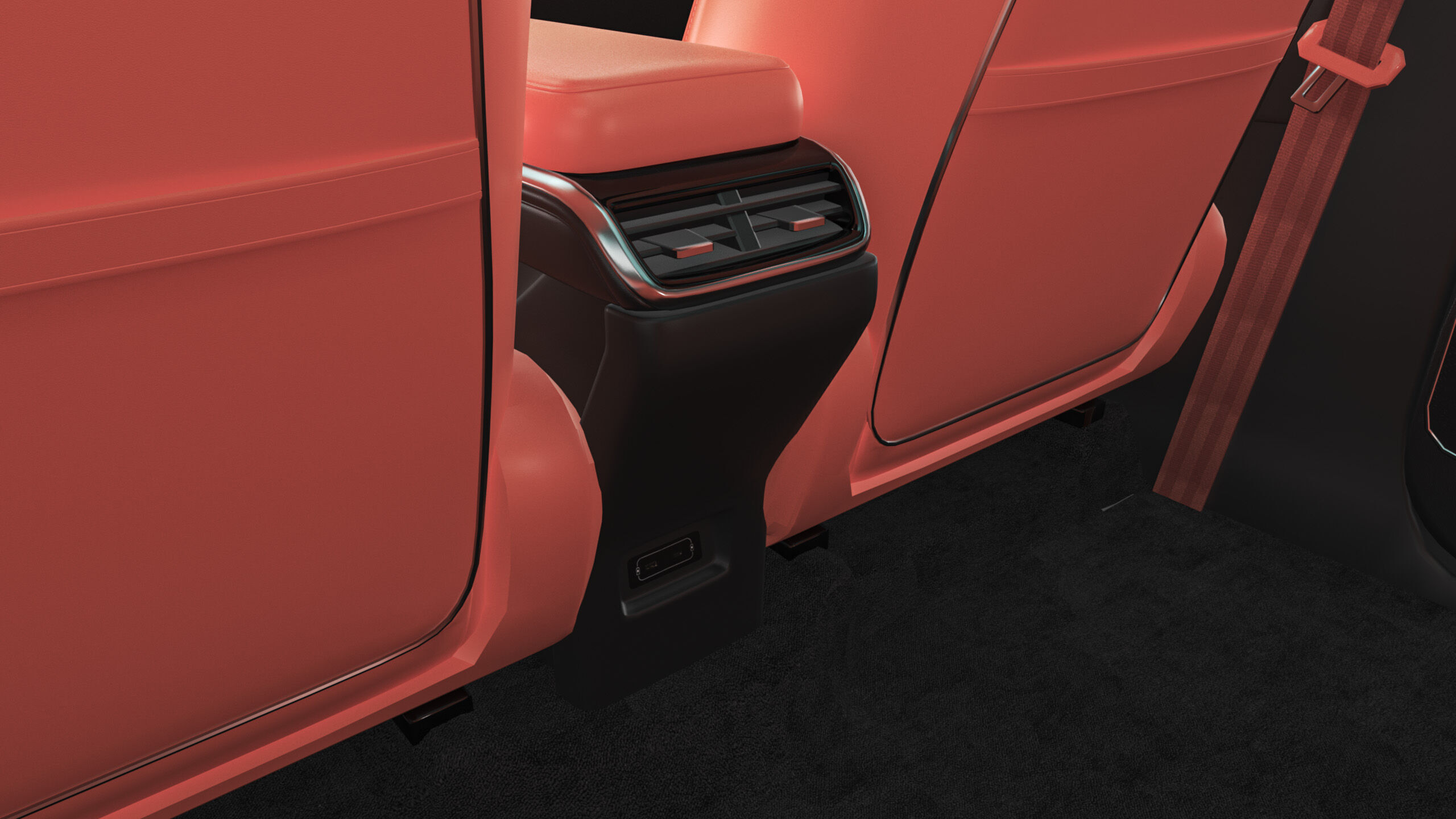 2025 Xpeng G9 With Interior 3D model_14