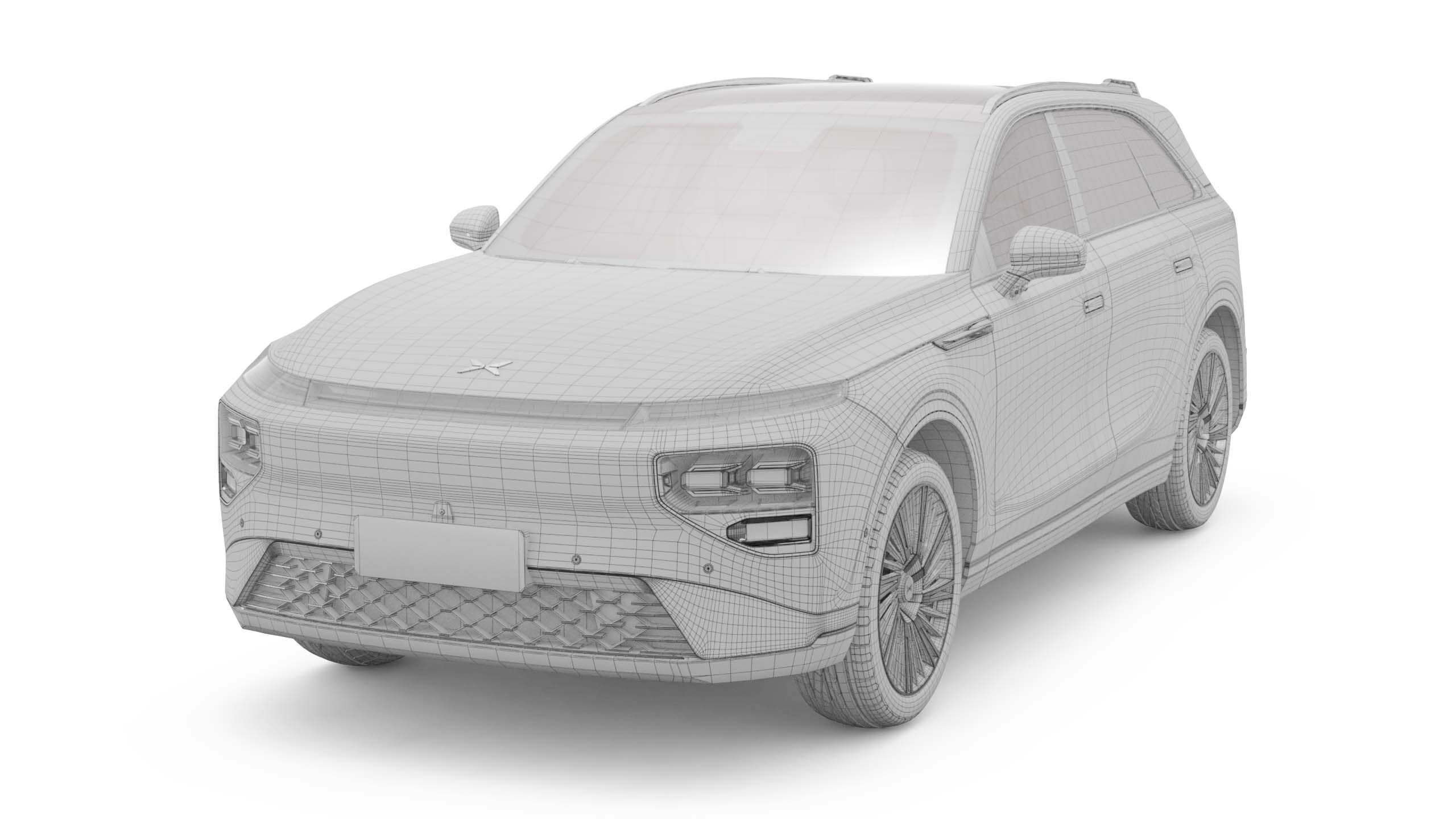 2025 Xpeng G9 With Interior 3D model_18