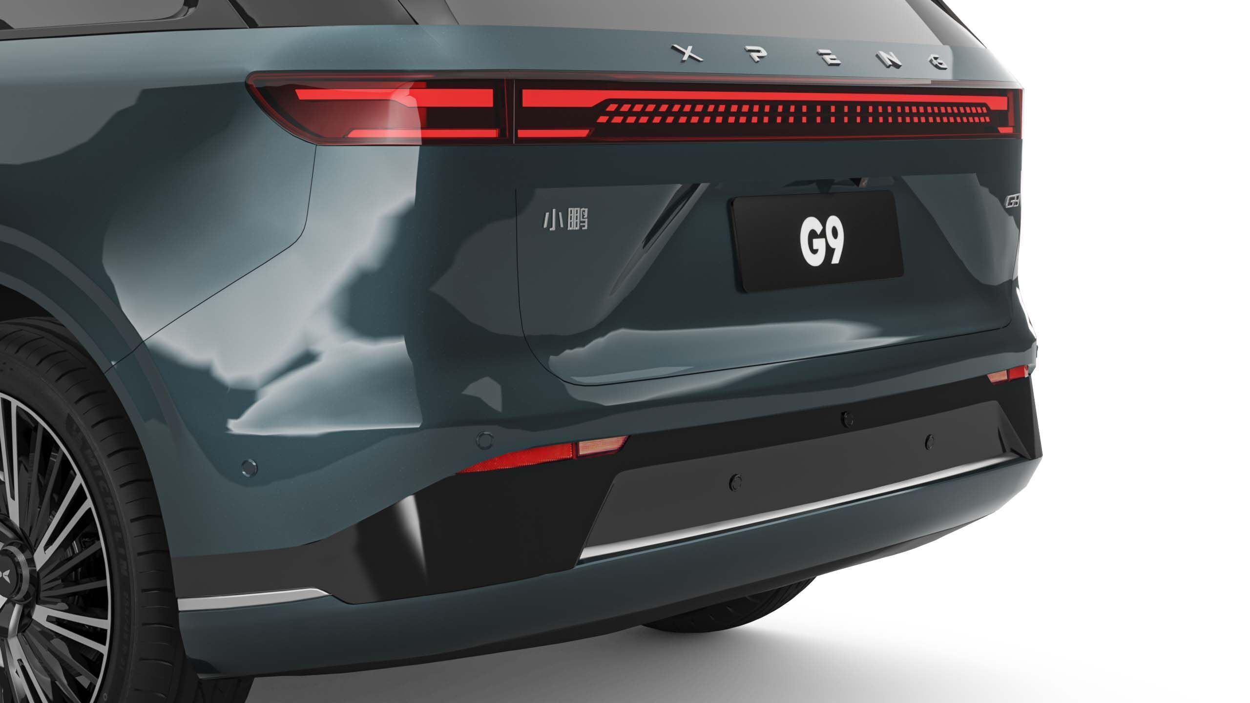 2025 Xpeng G9 With Interior 3D model_4