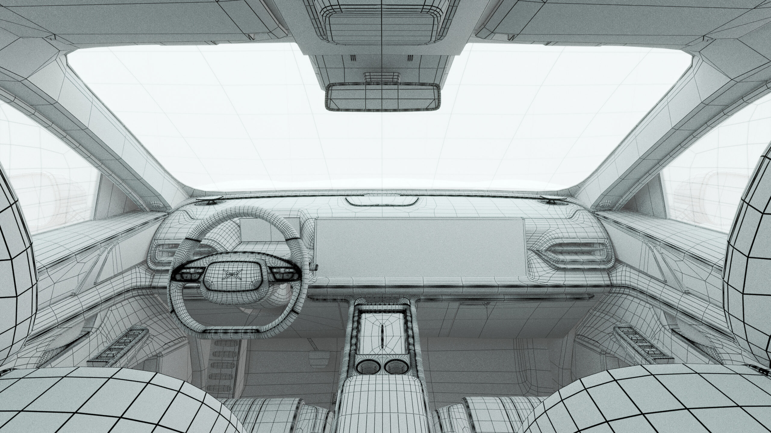 2025 Xpeng G9 With Interior 3D model_25