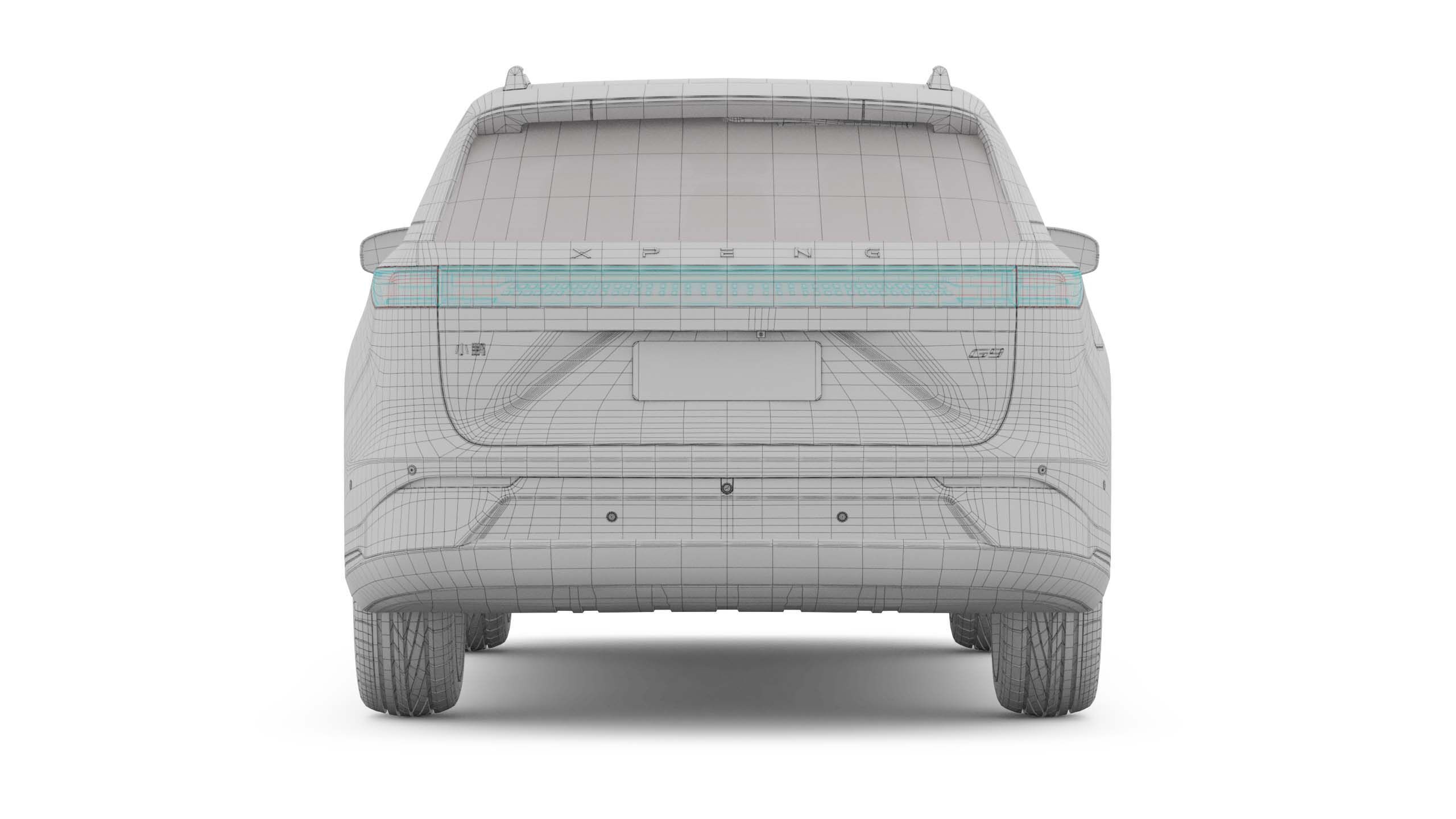 2025 Xpeng G9 With Interior 3D model_22