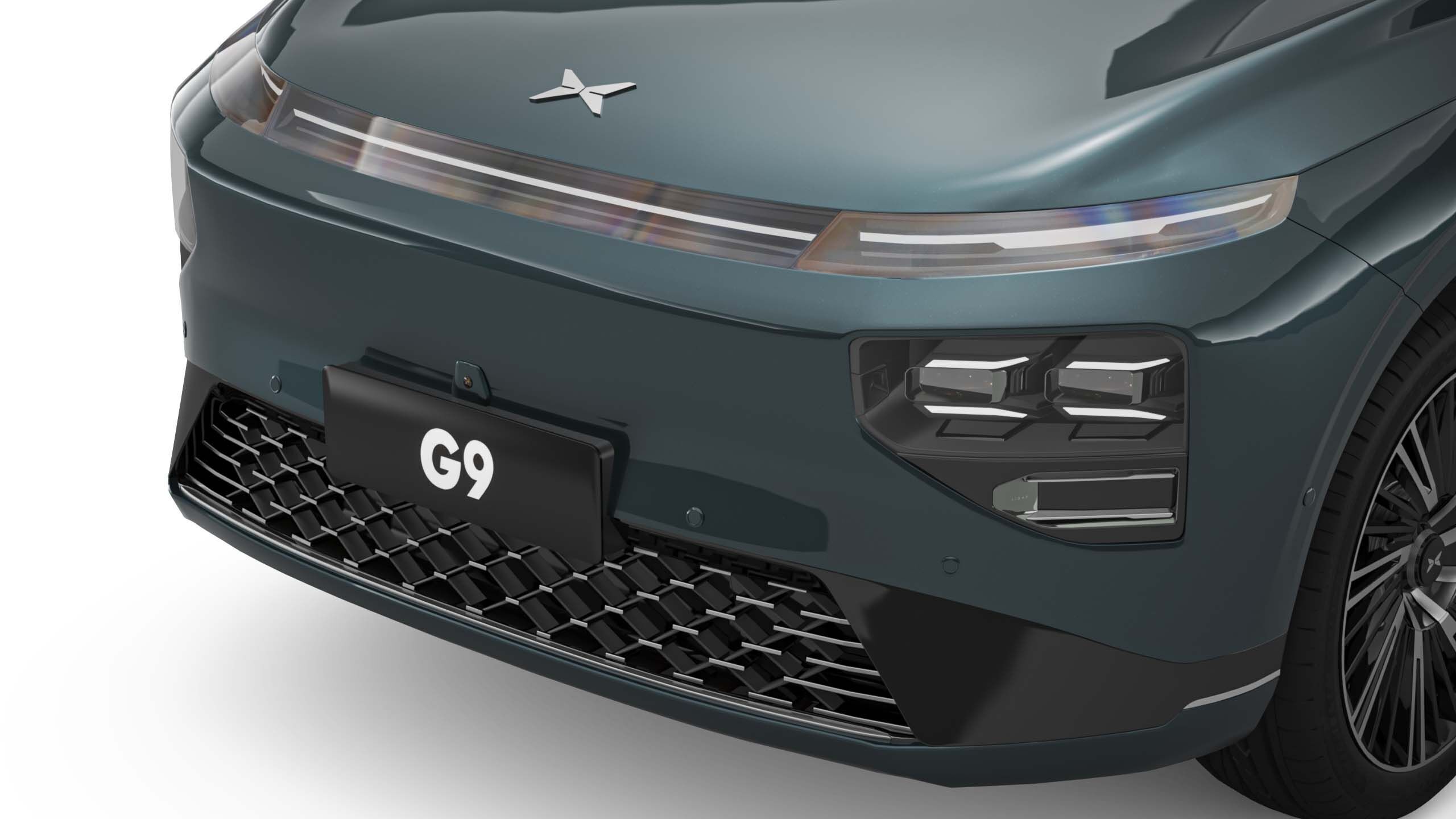 2025 Xpeng G9 With Interior 3D model_3