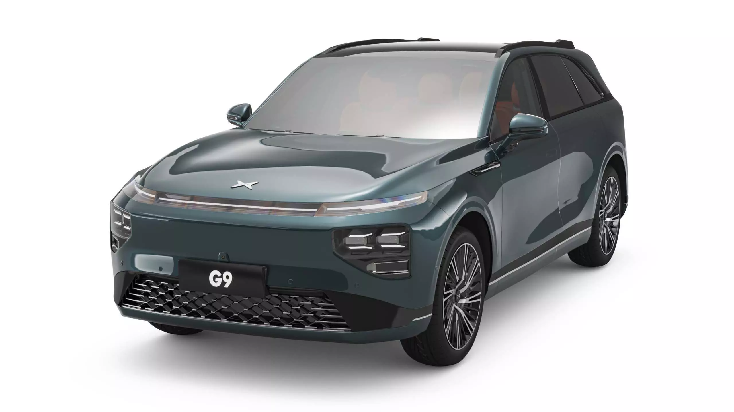 2025 Xpeng G9 With Interior 3D model_0