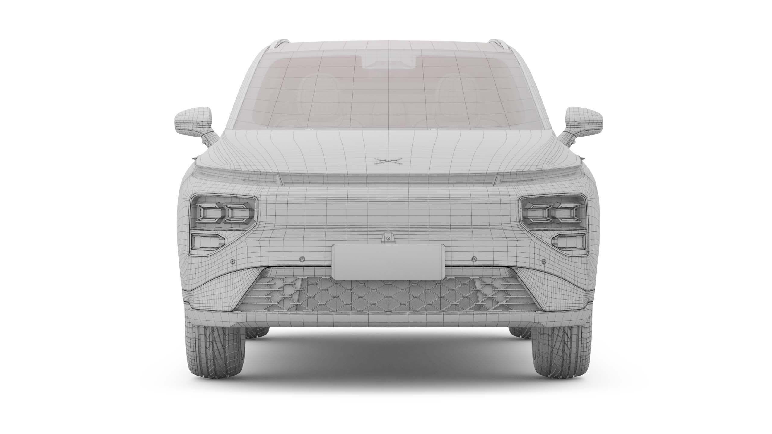 2025 Xpeng G9 With Interior 3D model_20