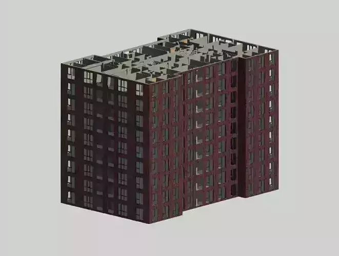Apartment Modelling Revit 3D model