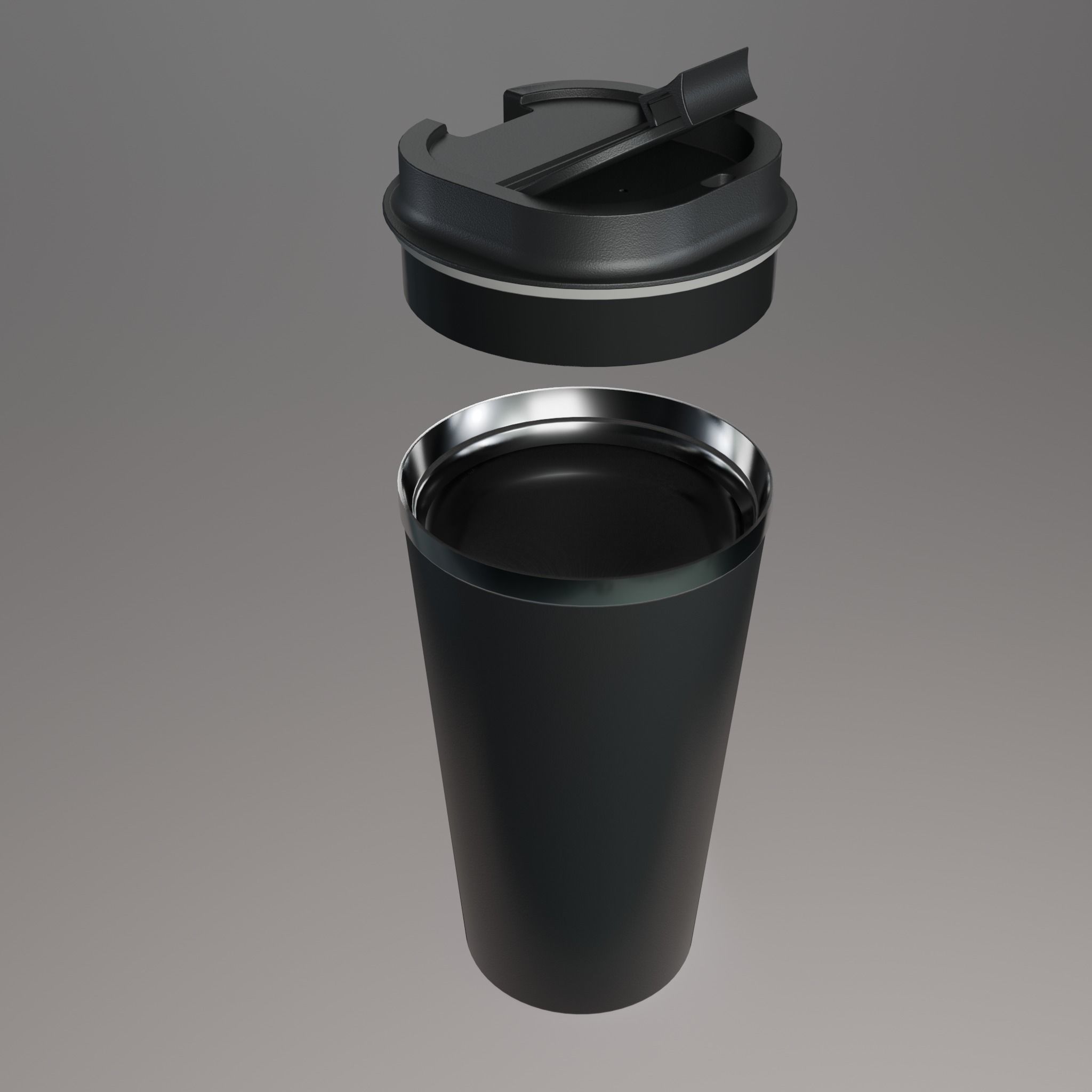 Insulated Bottle Low-poly 3D model_7