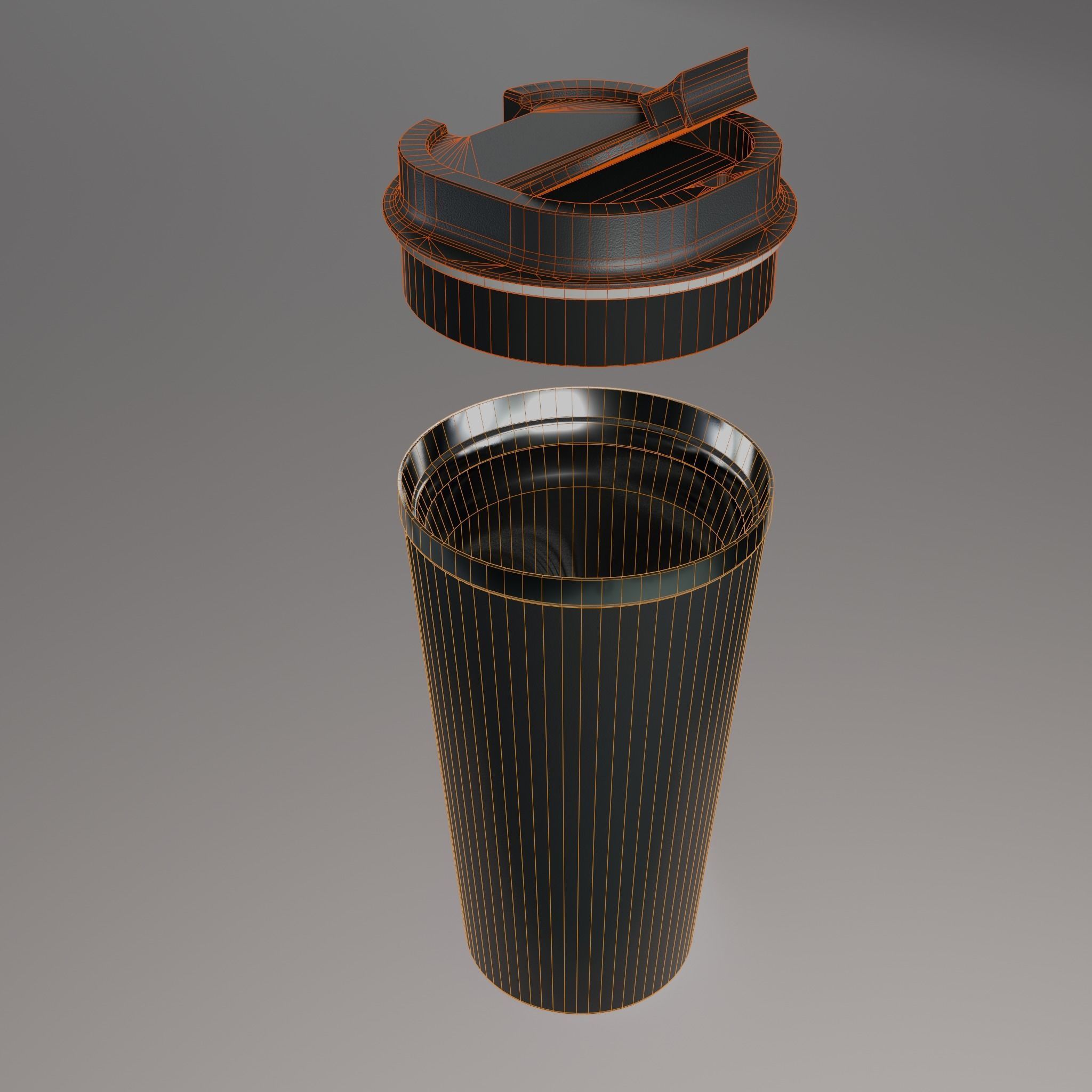 Insulated Bottle Low-poly 3D model_10