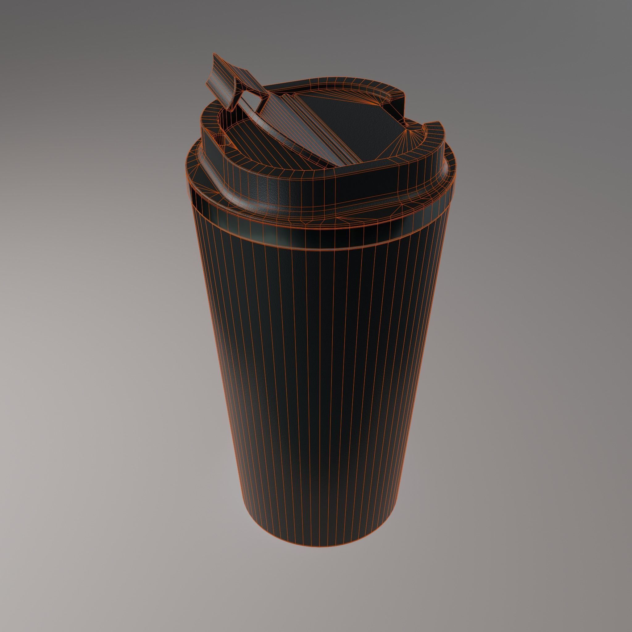 Insulated Bottle Low-poly 3D model_8