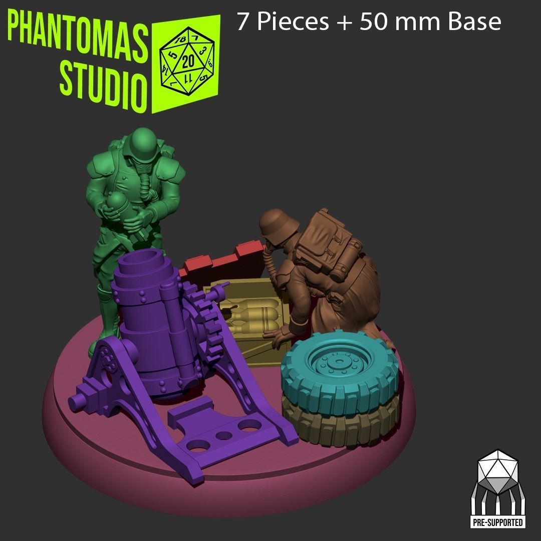 Lycan Mortar Launcher 3D print model_3