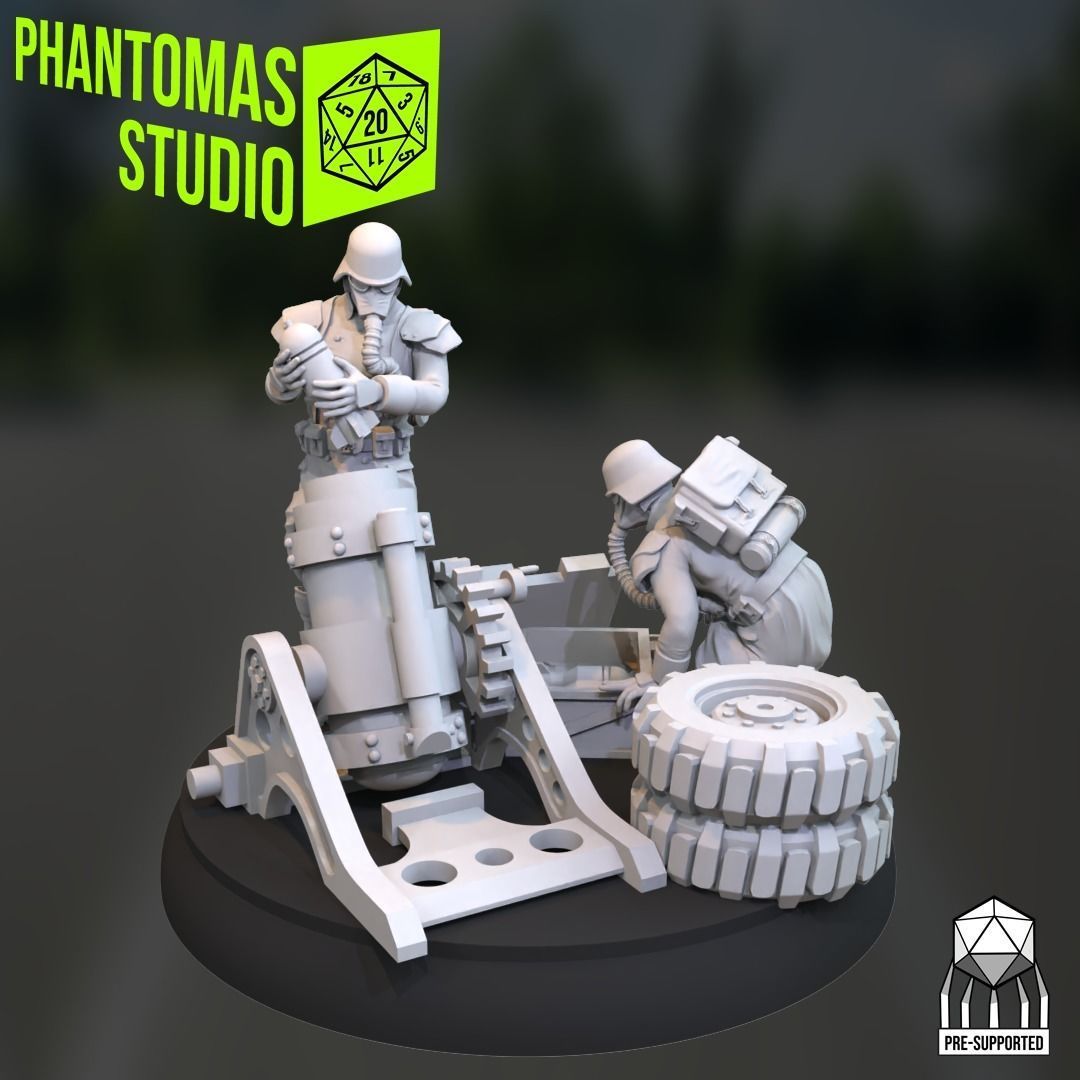 Lycan Mortar Launcher 3D print model_2