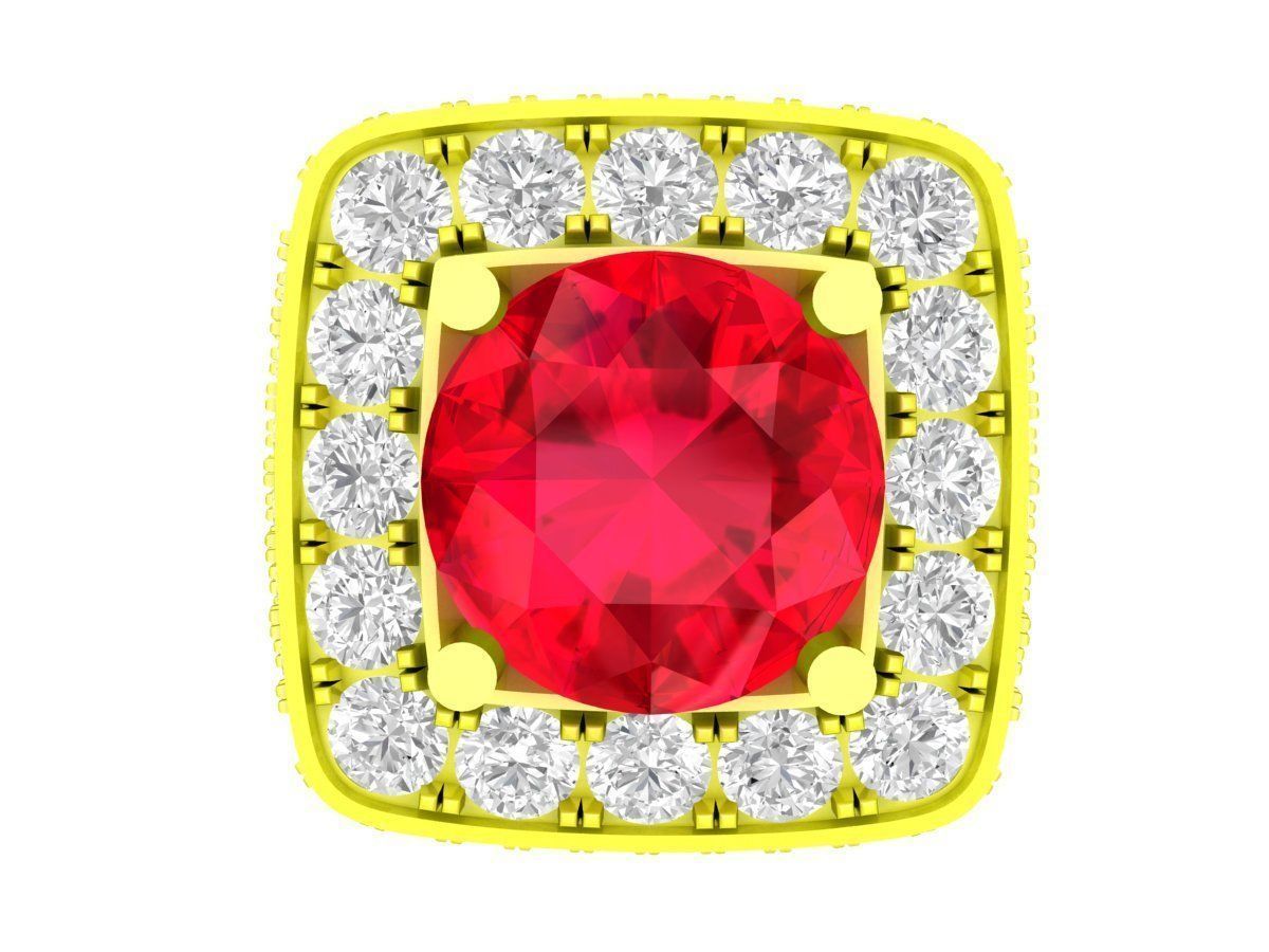 7885 luxury diamond fashion men ring 3D print model_2