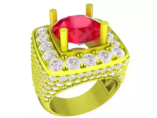 7885 luxury diamond fashion men ring