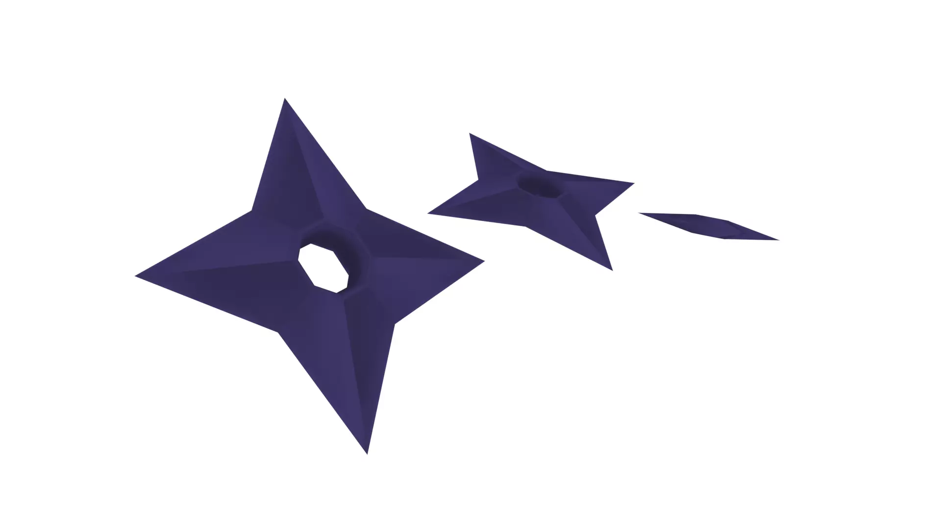 Shuriken - Hand Painted Free 3D model