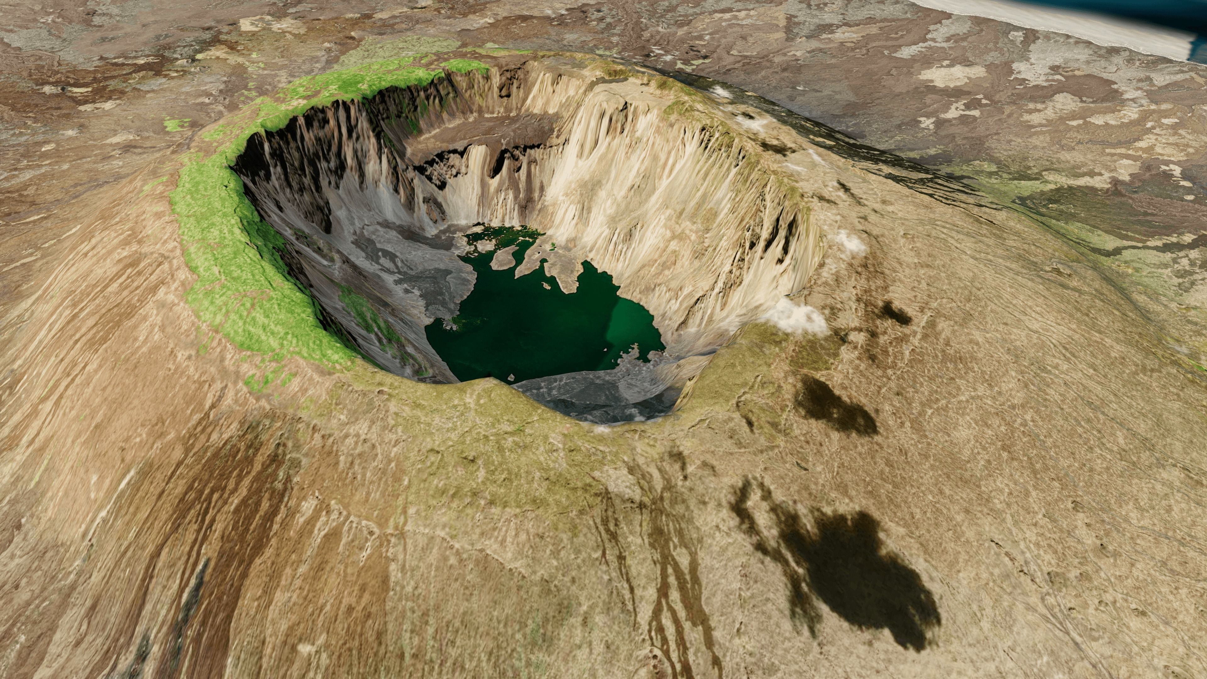 Fernandina Island 3d model terrain Low-poly 3D model_6