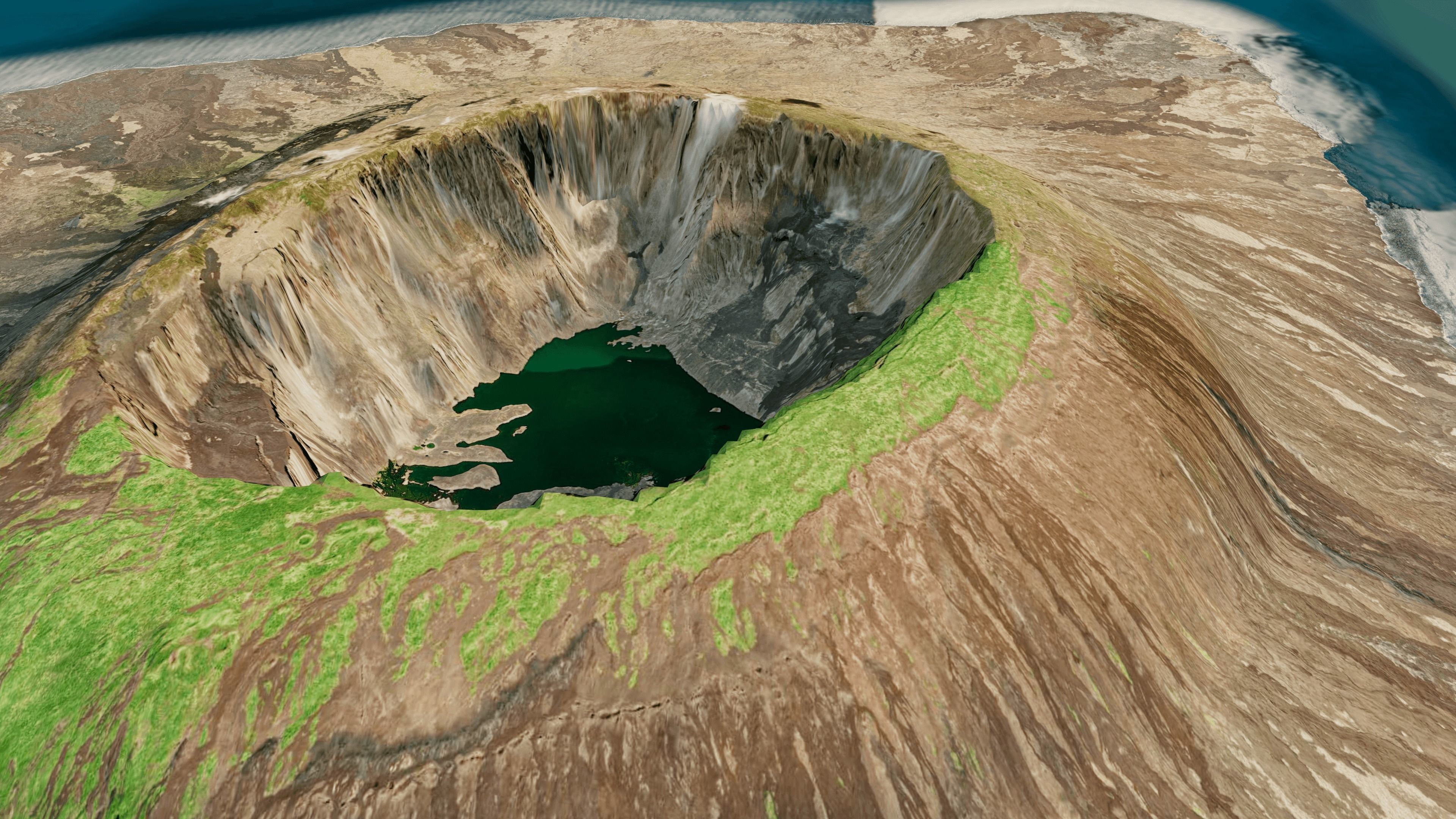 Fernandina Island 3d model terrain Low-poly 3D model_9