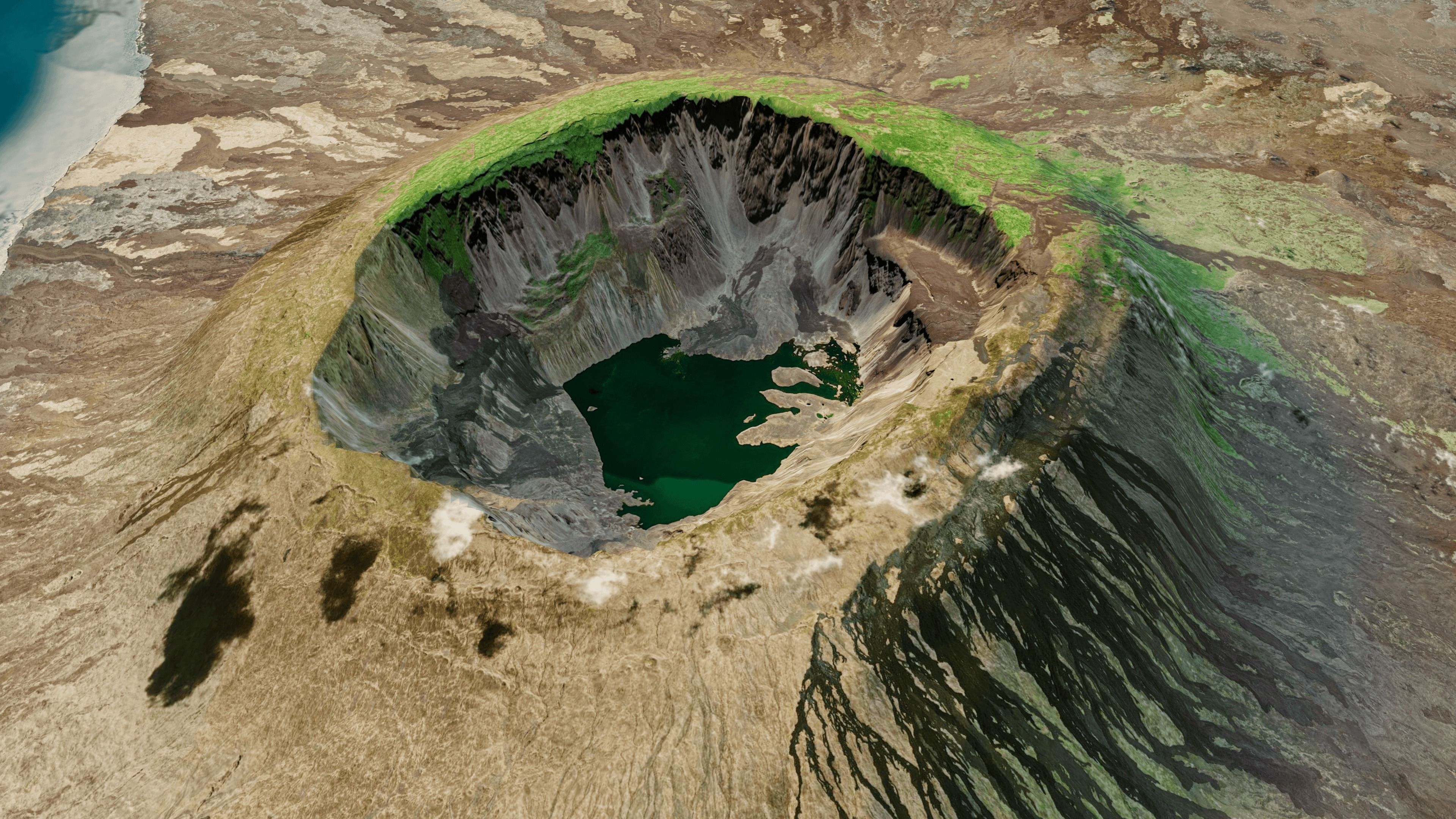 Fernandina Island 3d model terrain Low-poly 3D model_5