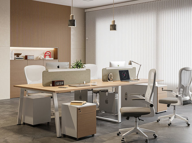 Office zone space interior 019 3D model
