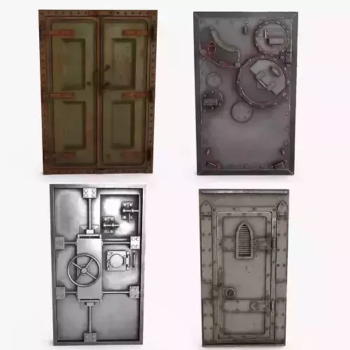 Rusted Metal Bunker Door Collection