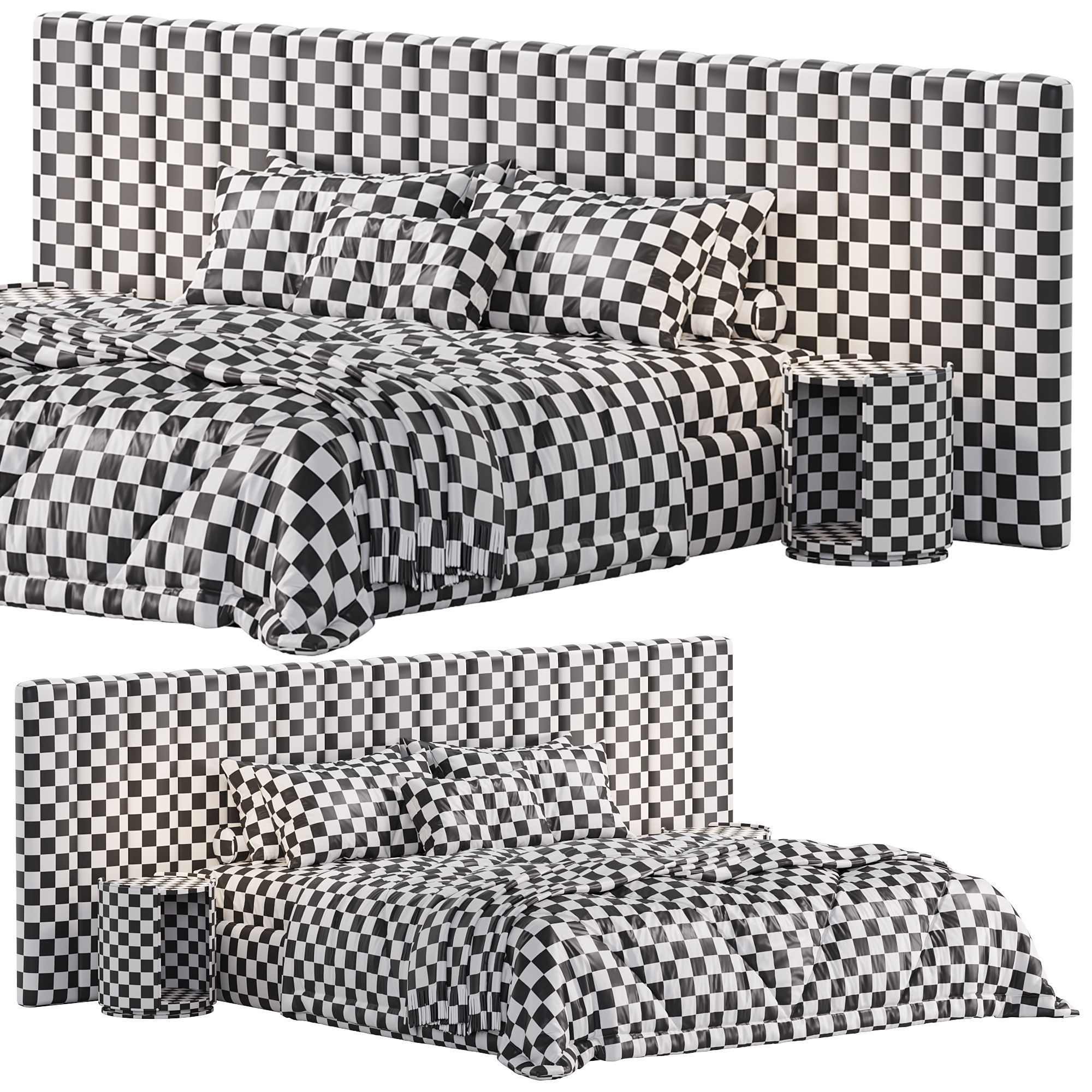 Vivian Bed 3D model_5