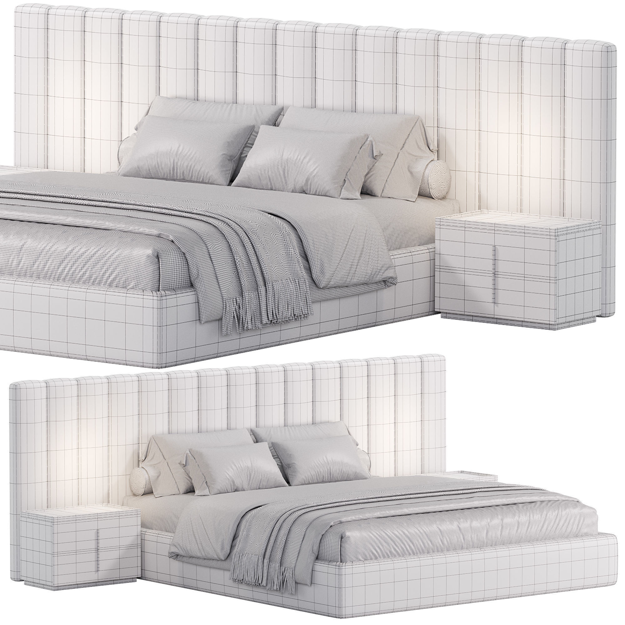 Vivian Bed 3D model_6