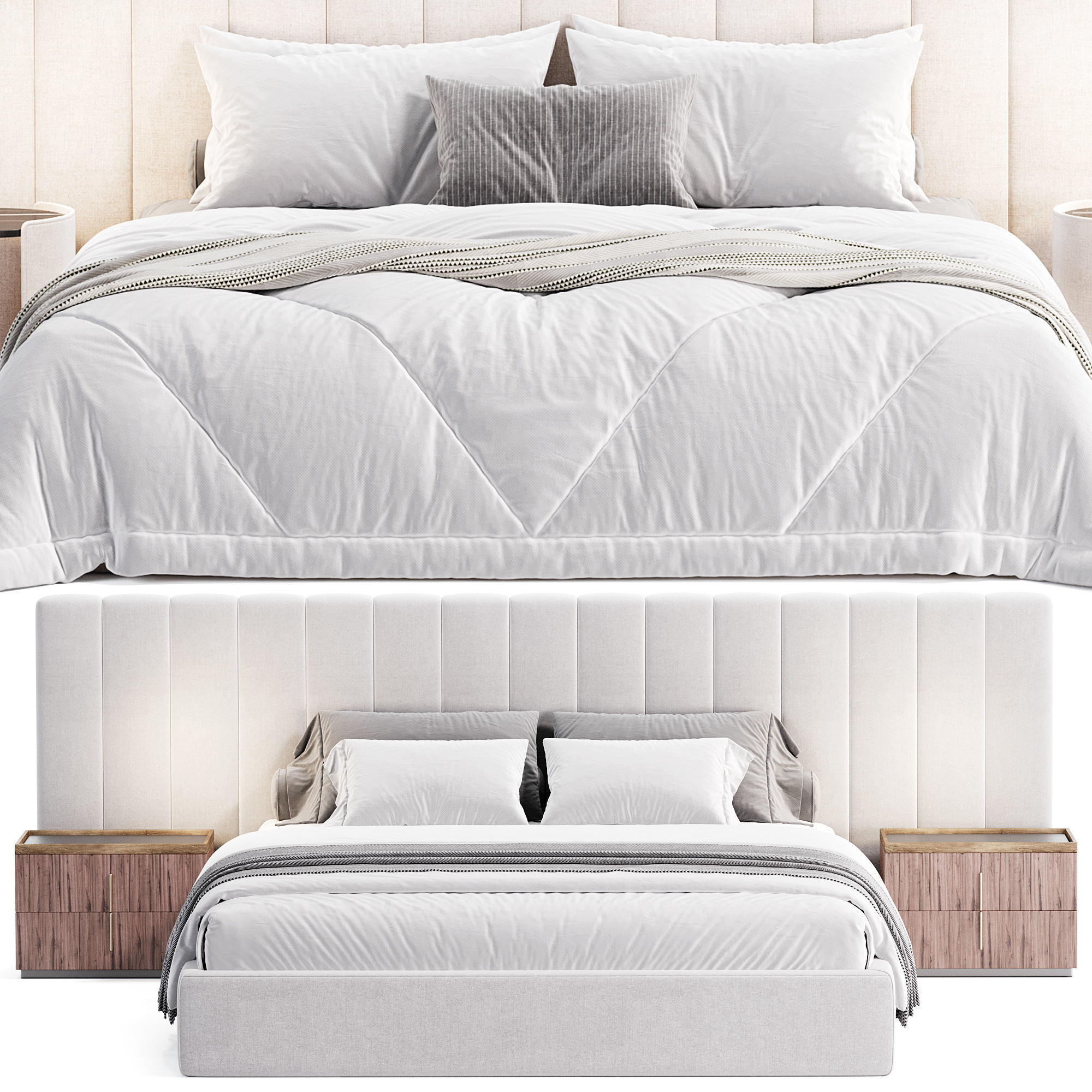 Vivian Bed 3D model_3