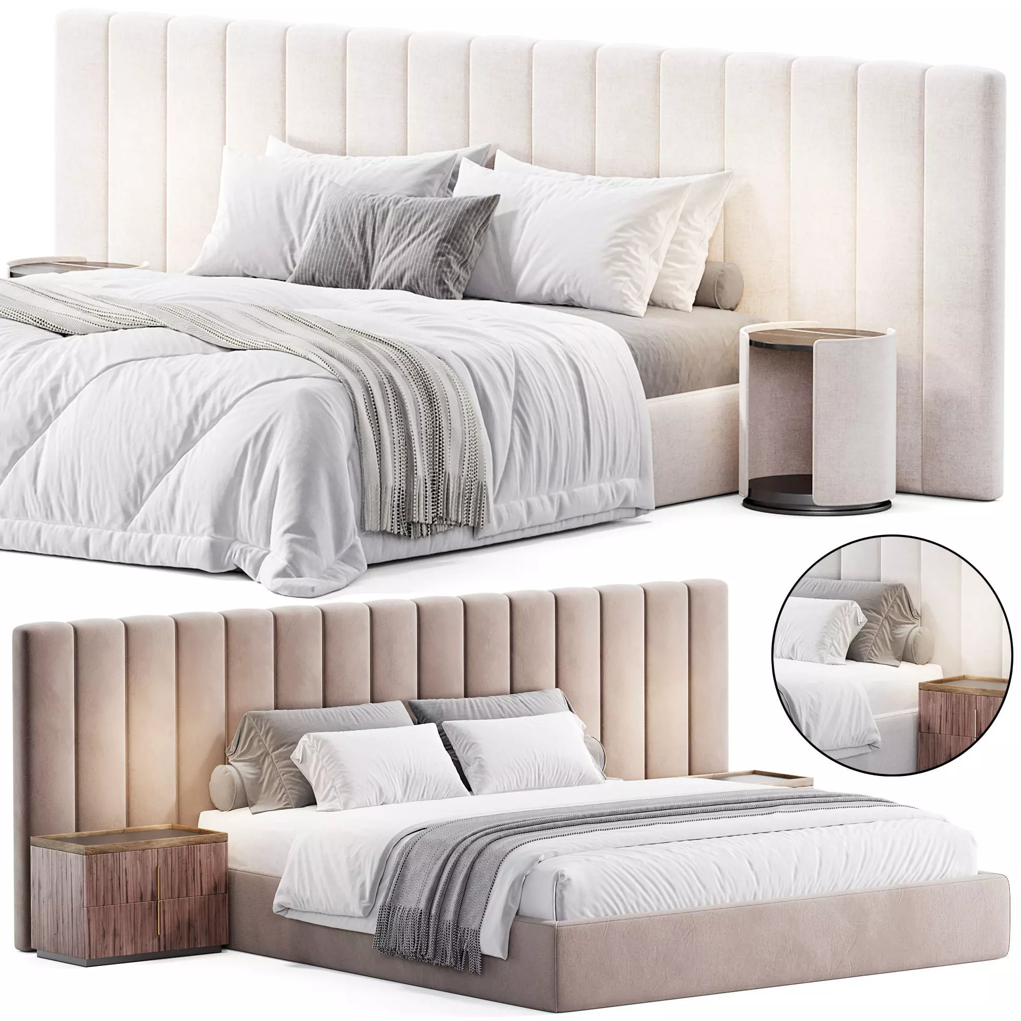 Vivian Bed 3D model_0