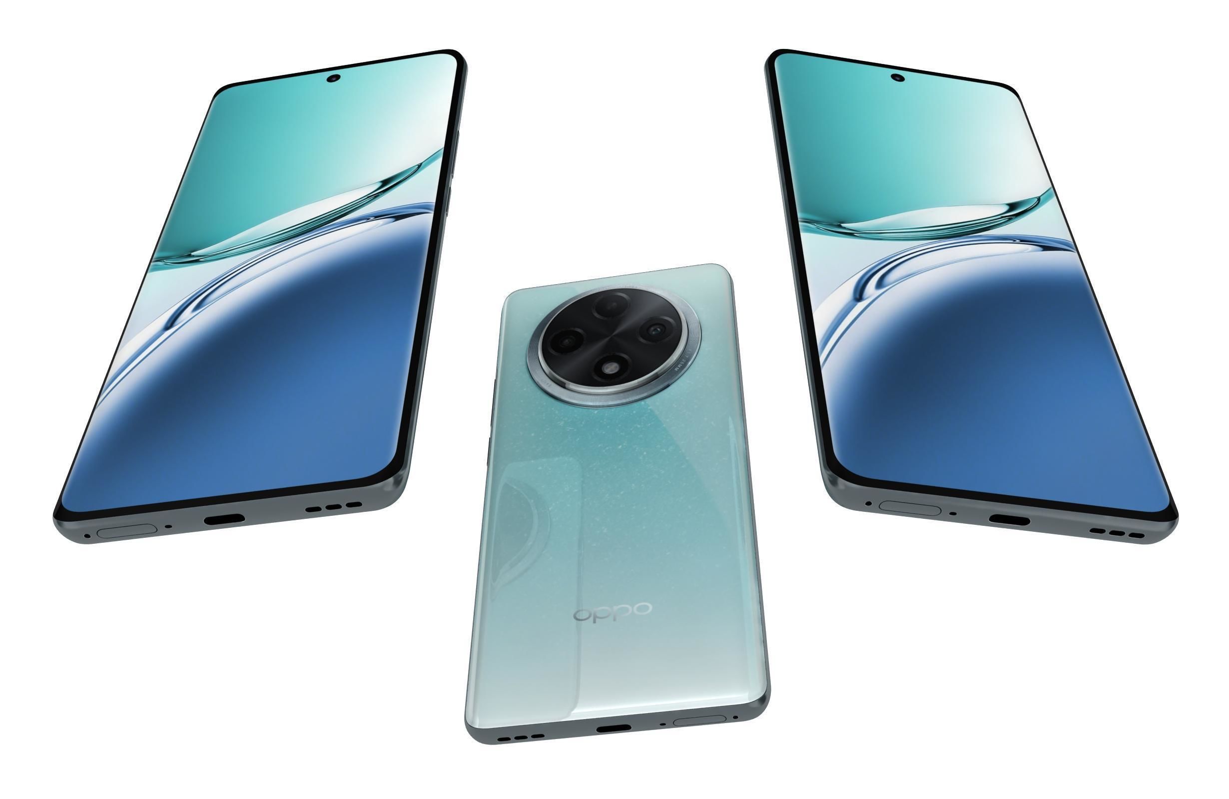 Oppo A3 Pro Blue 3D model_2