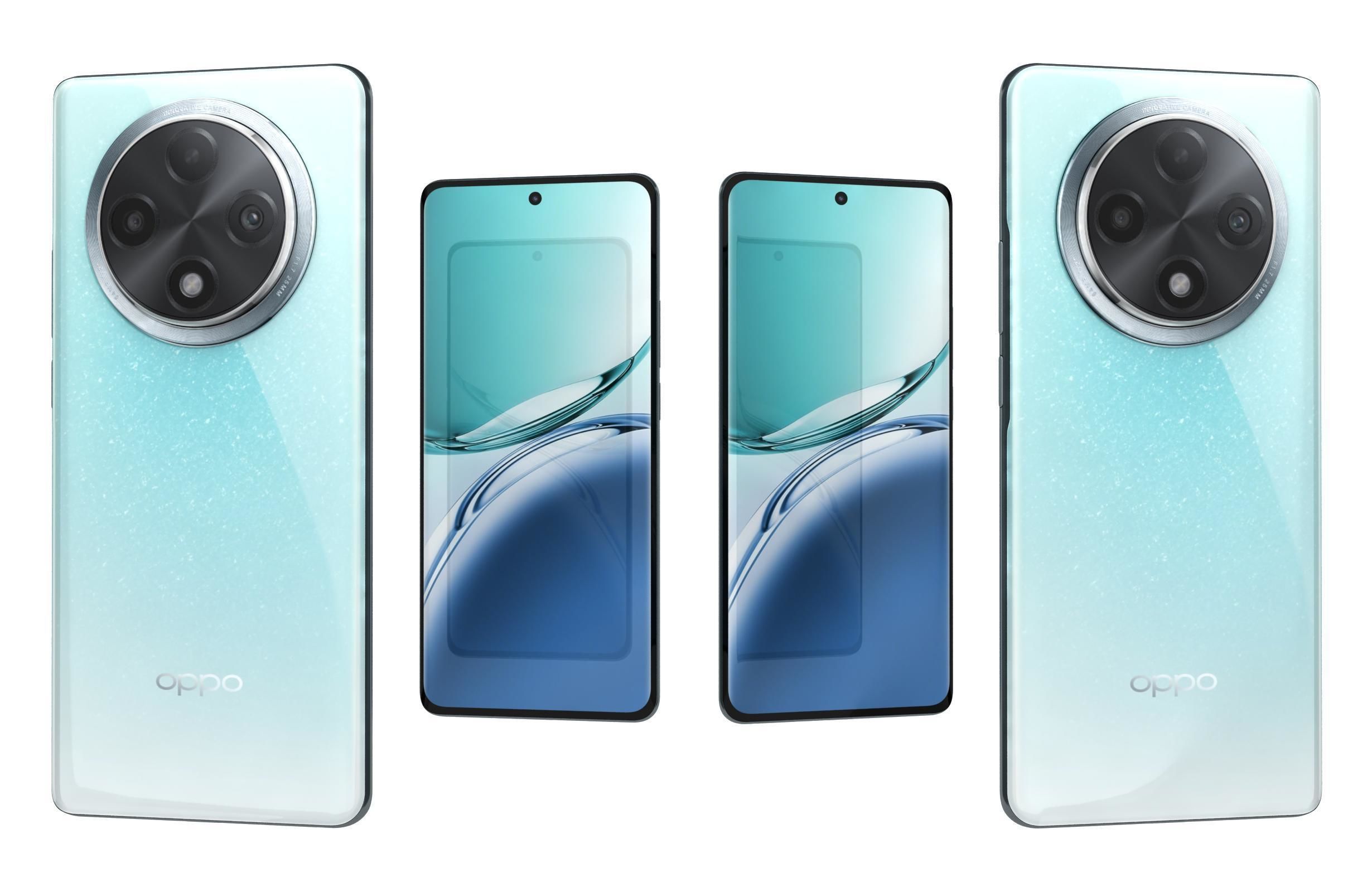 Oppo A3 Pro Blue 3D model_3
