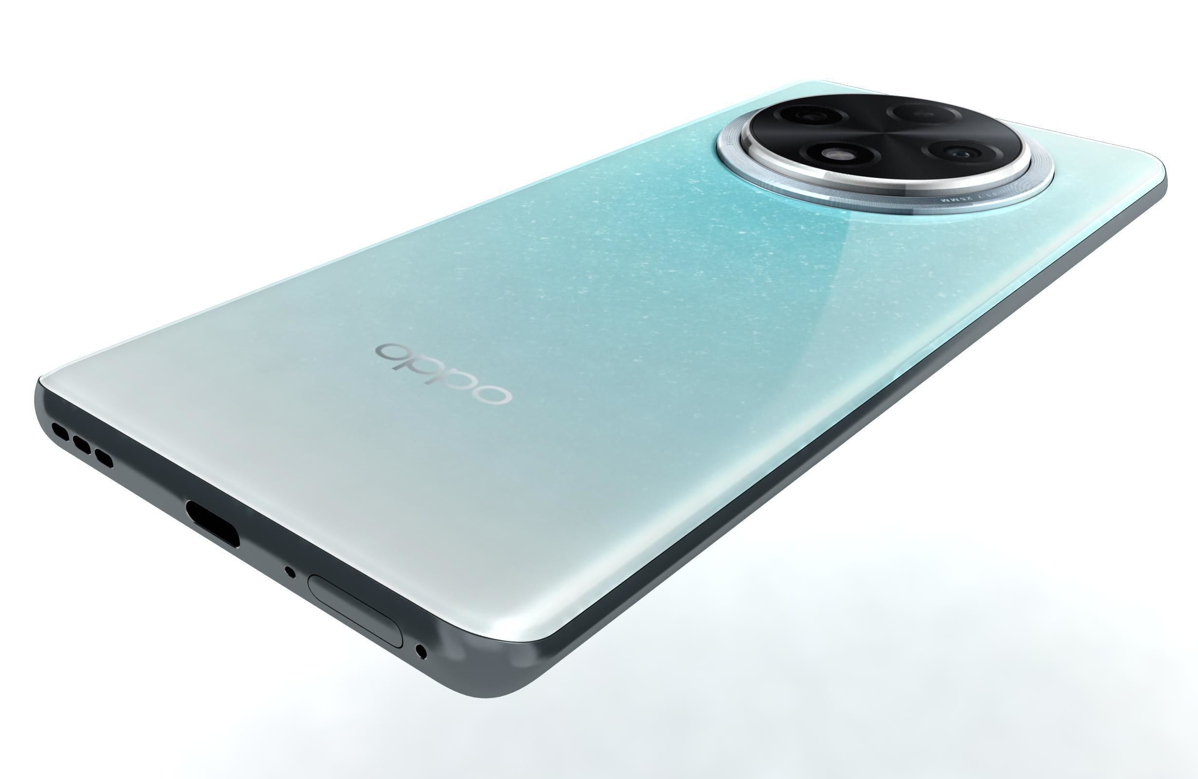 Oppo A3 Pro Blue 3D model_14