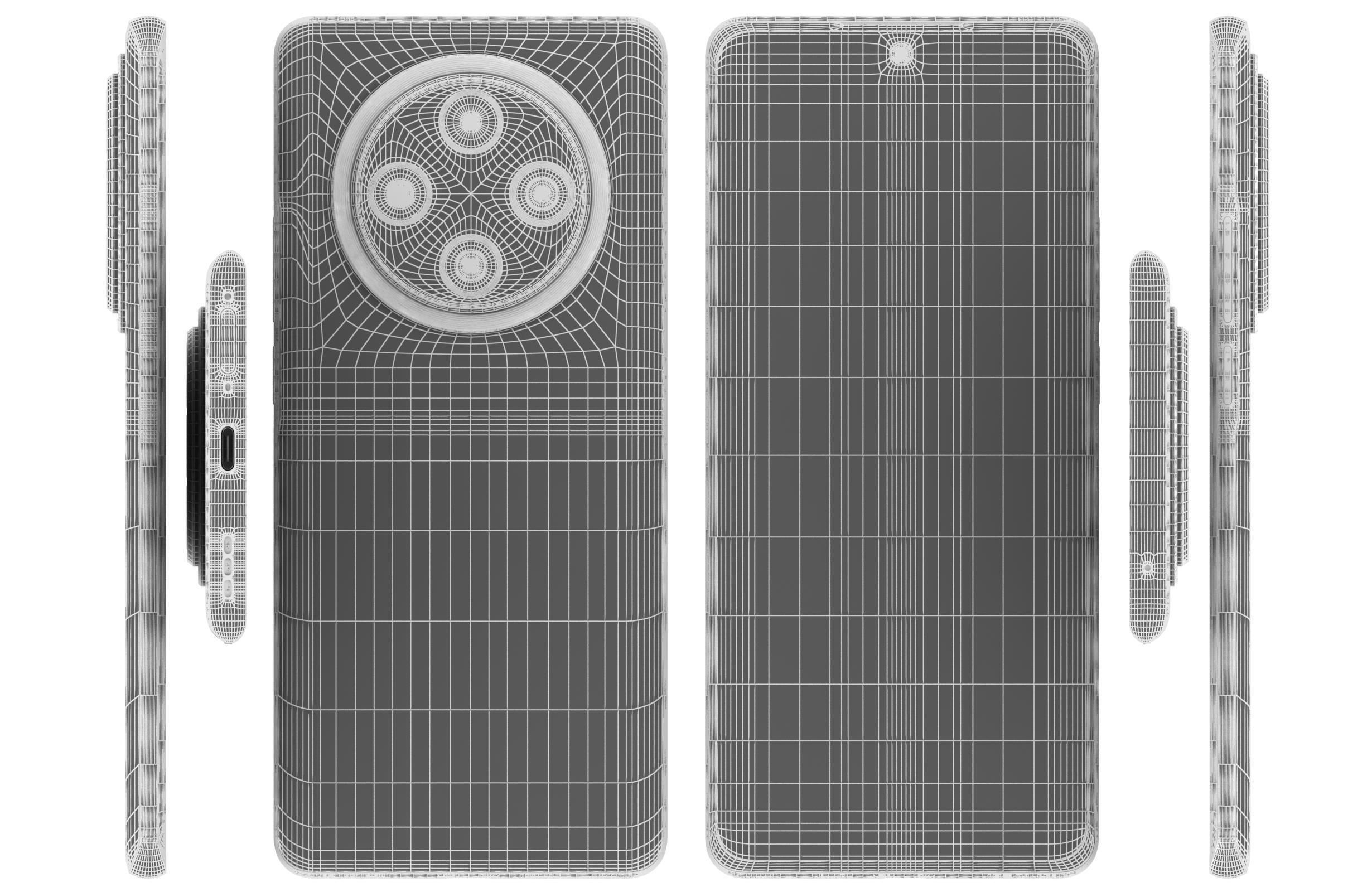 Oppo A3 Pro Blue 3D model_17