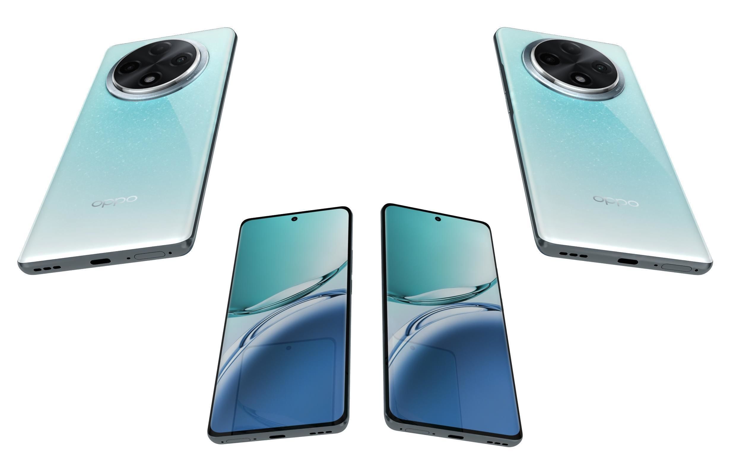 Oppo A3 Pro Blue 3D model_5