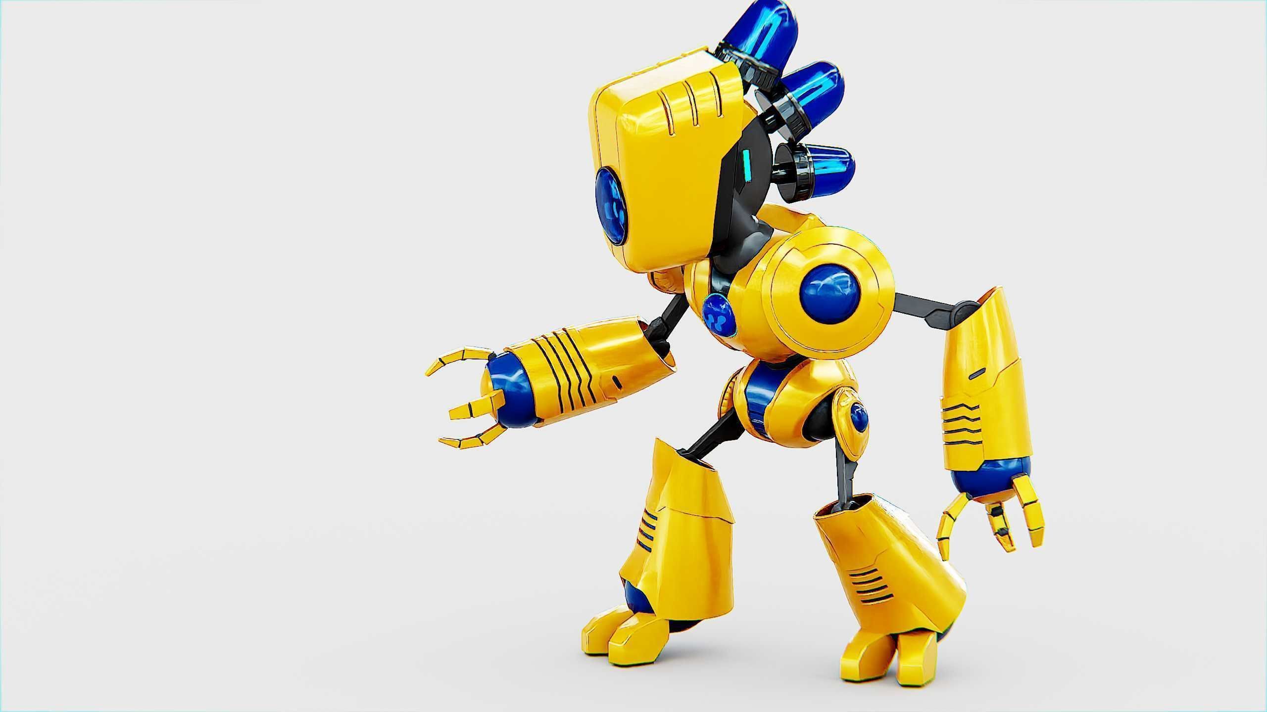 TOY BOT LOOPY  Rigged for Unreal Engine - Unity - MIXAMO  3D model_17