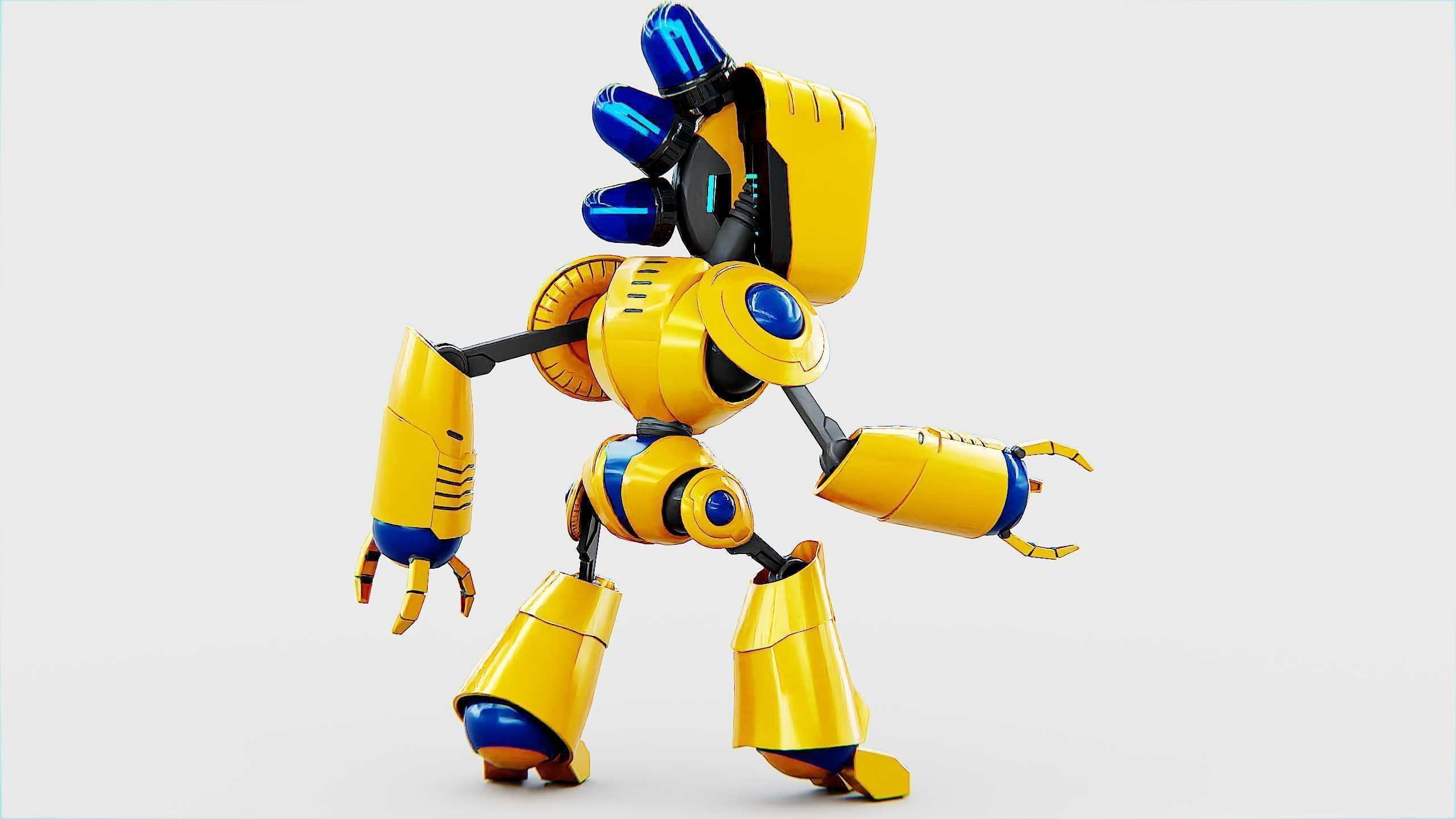 TOY BOT LOOPY  Rigged for Unreal Engine - Unity - MIXAMO  3D model_8