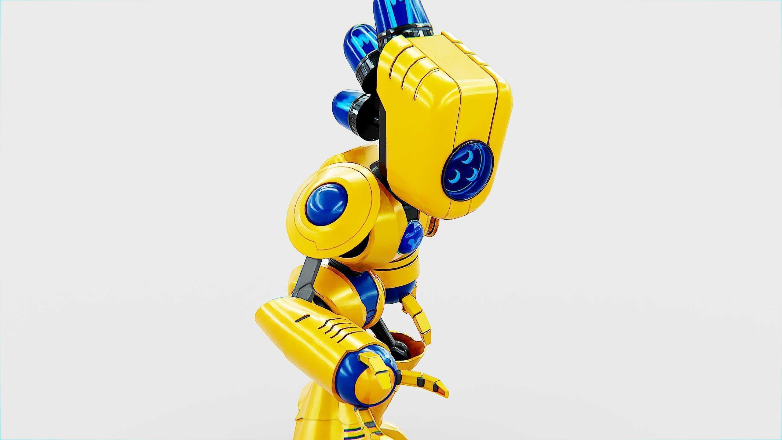 TOY BOT LOOPY  Rigged for Unreal Engine - Unity - MIXAMO  3D model_20