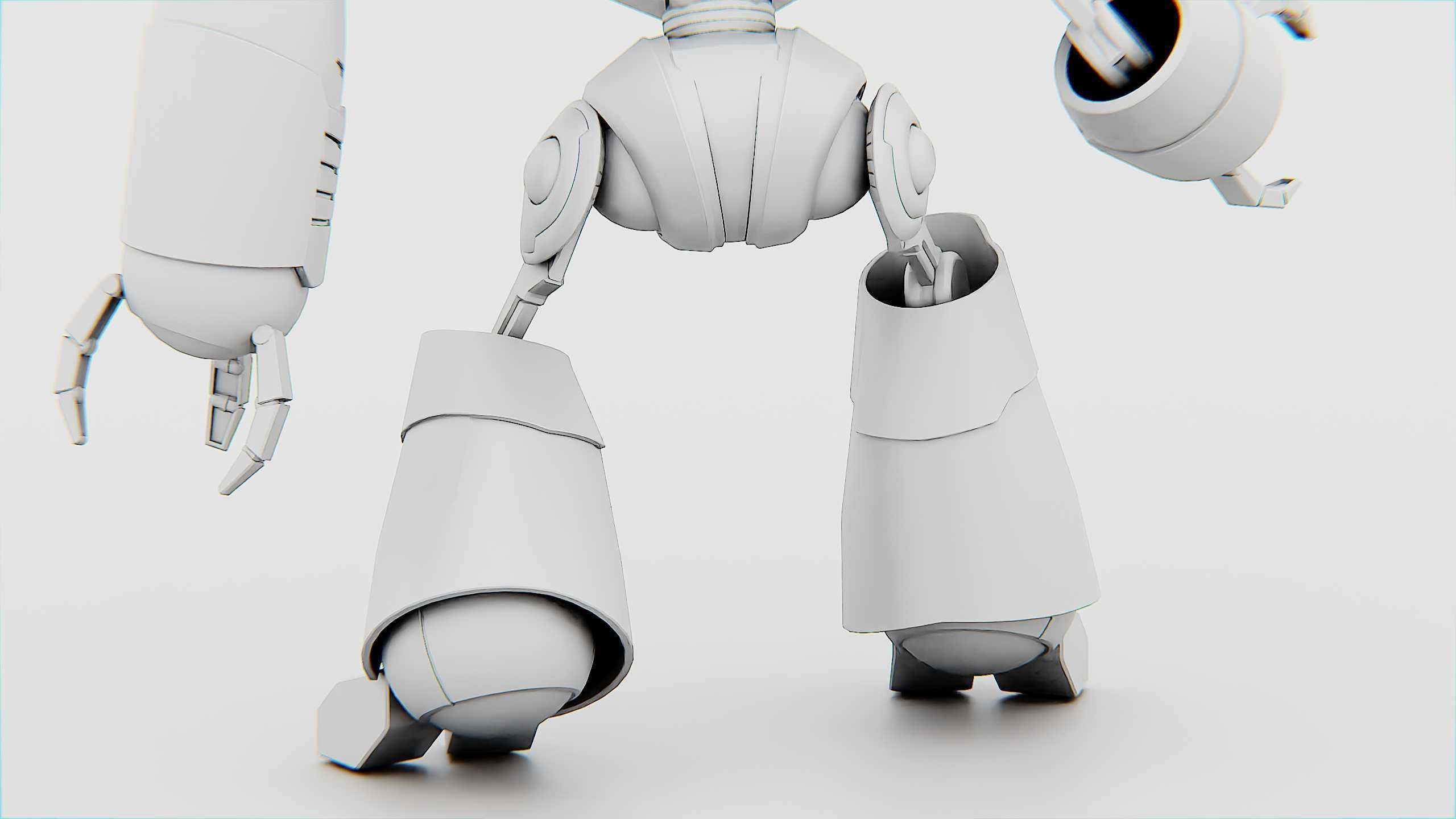 TOY BOT LOOPY  Rigged for Unreal Engine - Unity - MIXAMO  3D model_35