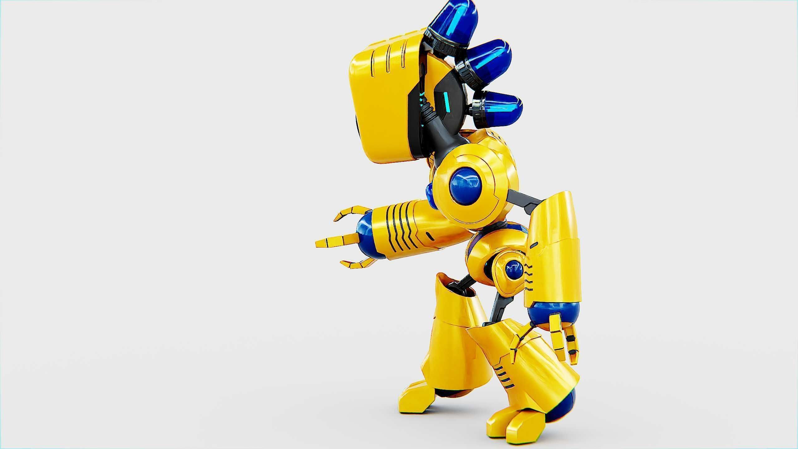 TOY BOT LOOPY  Rigged for Unreal Engine - Unity - MIXAMO  3D model_15