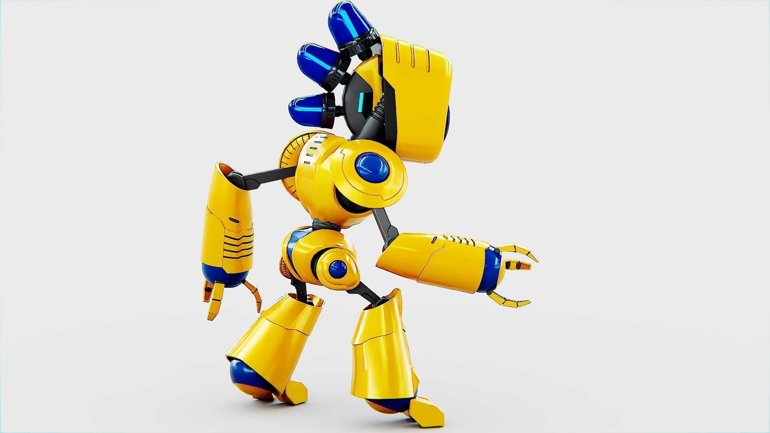 TOY BOT LOOPY  Rigged for Unreal Engine - Unity - MIXAMO  3D model_7