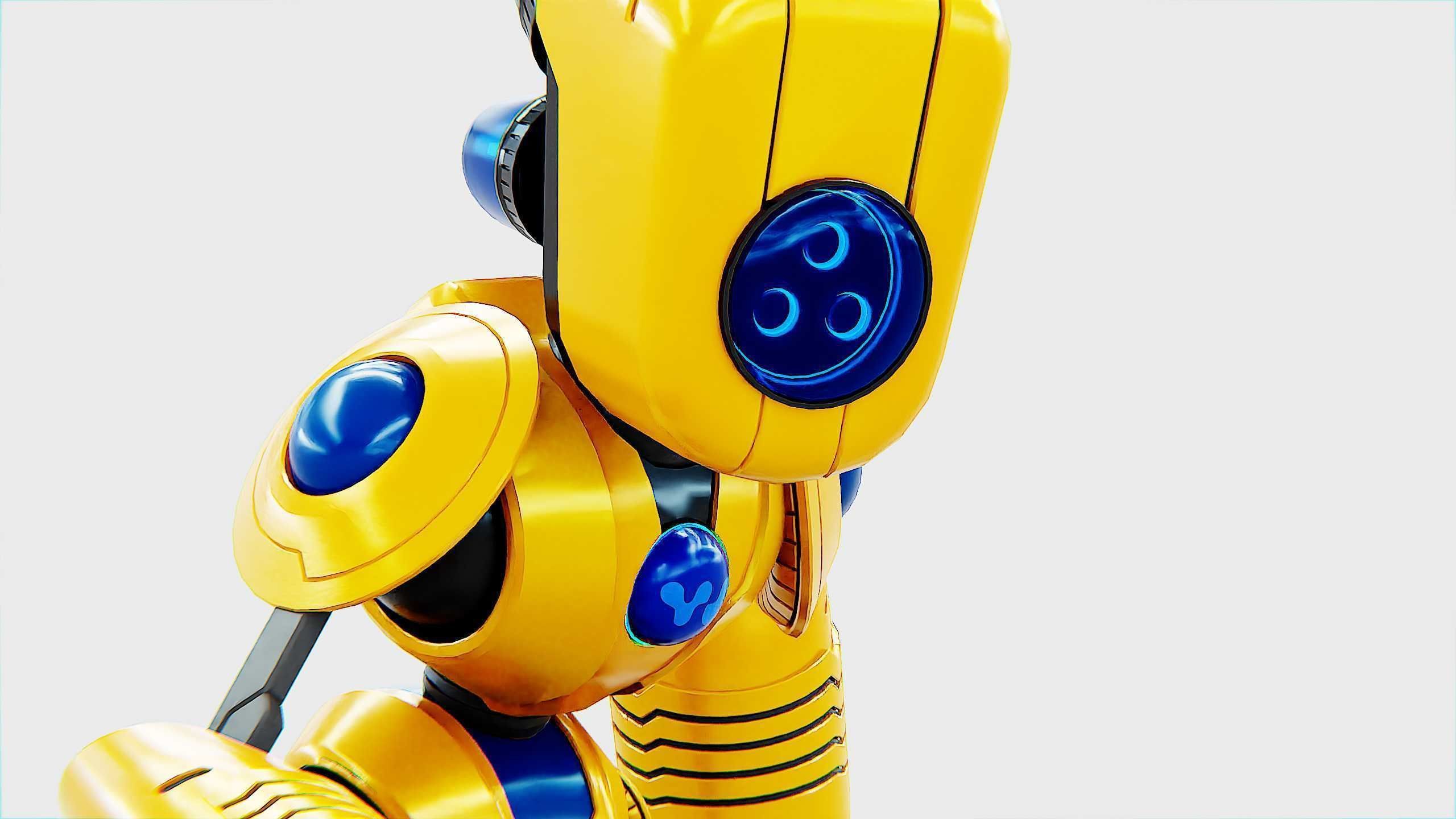 TOY BOT LOOPY  Rigged for Unreal Engine - Unity - MIXAMO  3D model_28