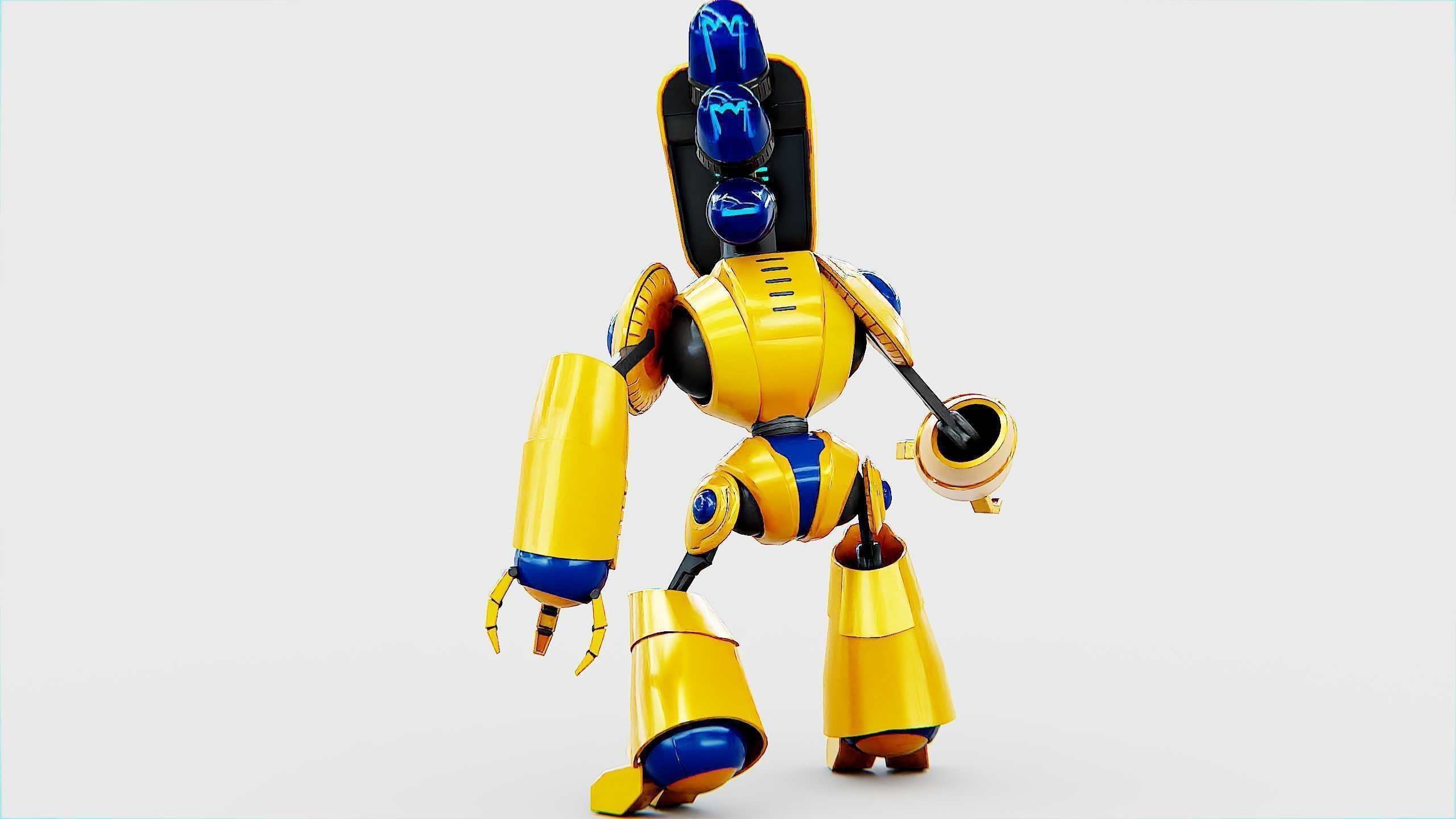 TOY BOT LOOPY  Rigged for Unreal Engine - Unity - MIXAMO  3D model_11