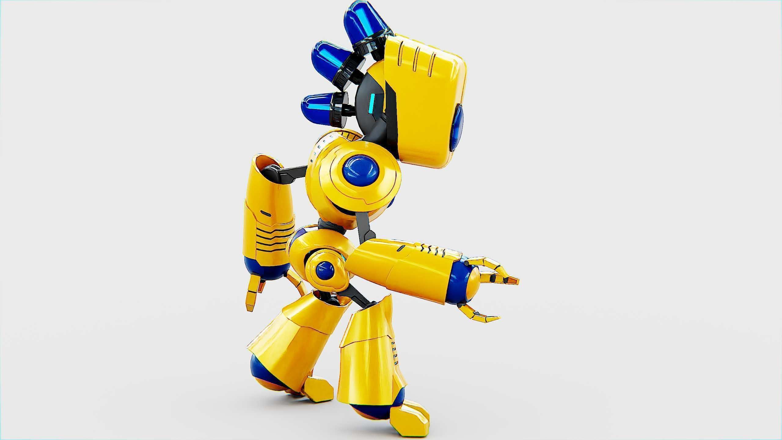 TOY BOT LOOPY  Rigged for Unreal Engine - Unity - MIXAMO  3D model_6