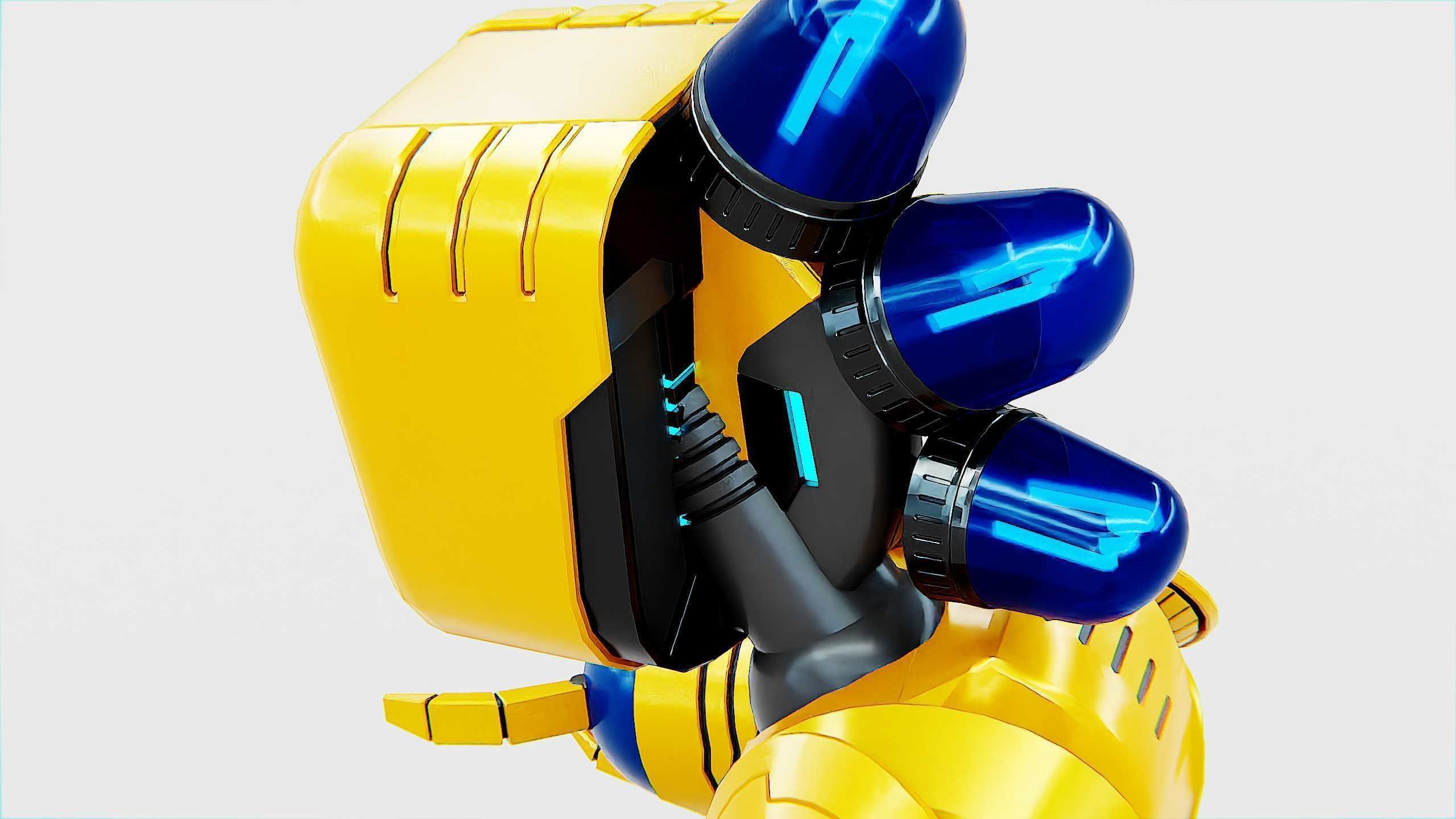 TOY BOT LOOPY  Rigged for Unreal Engine - Unity - MIXAMO  3D model_29